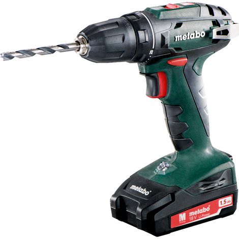 Metabo – Perceuse-visseuse sans fil 18V – 2 batteries 1,5Ah – Moteur Ultra-M – Couple 48Nm – Coffret avec accessoires — vue 1