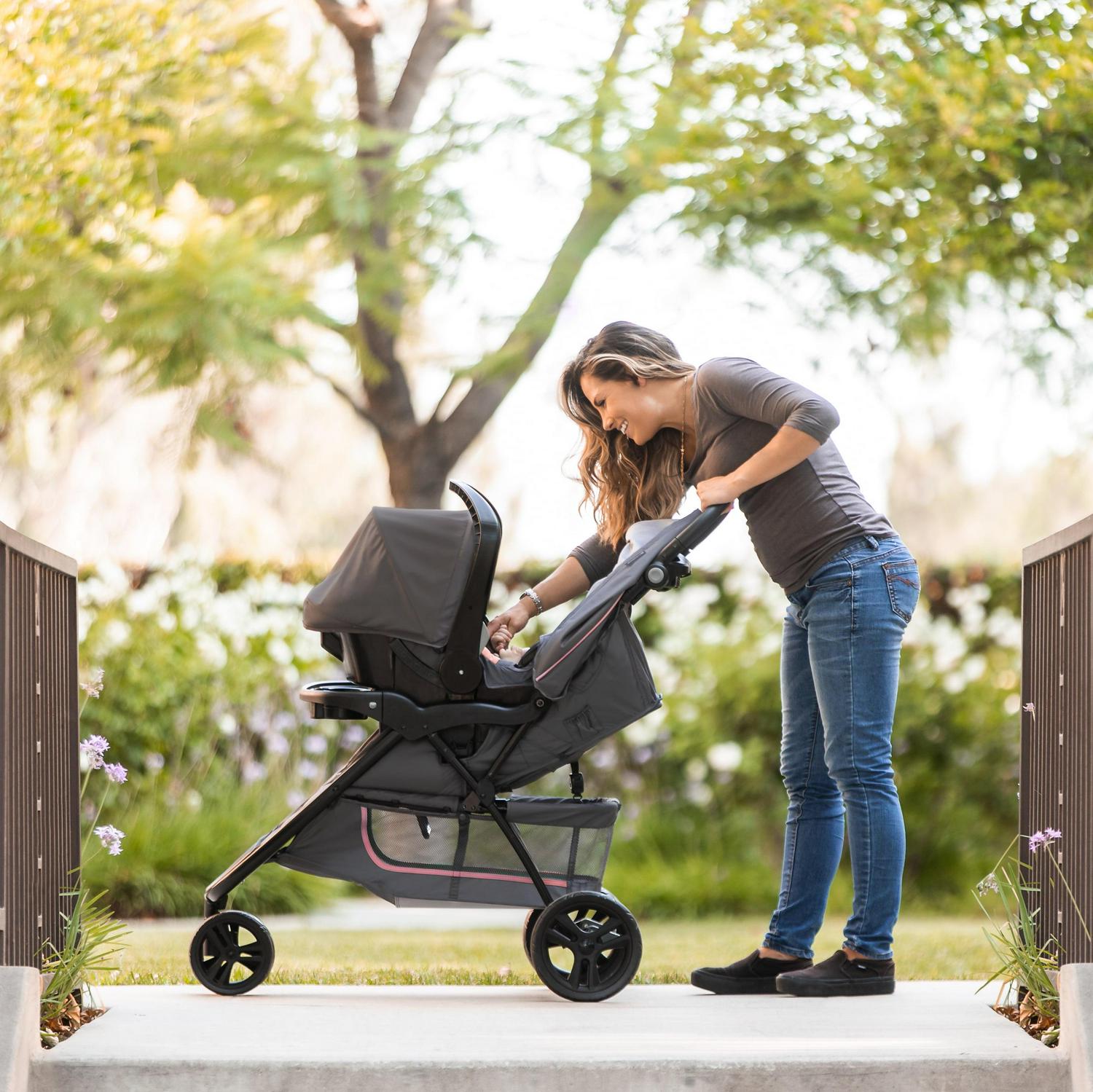Baby Trend EZ Ride Travel System Stroller - Pink Flamingo