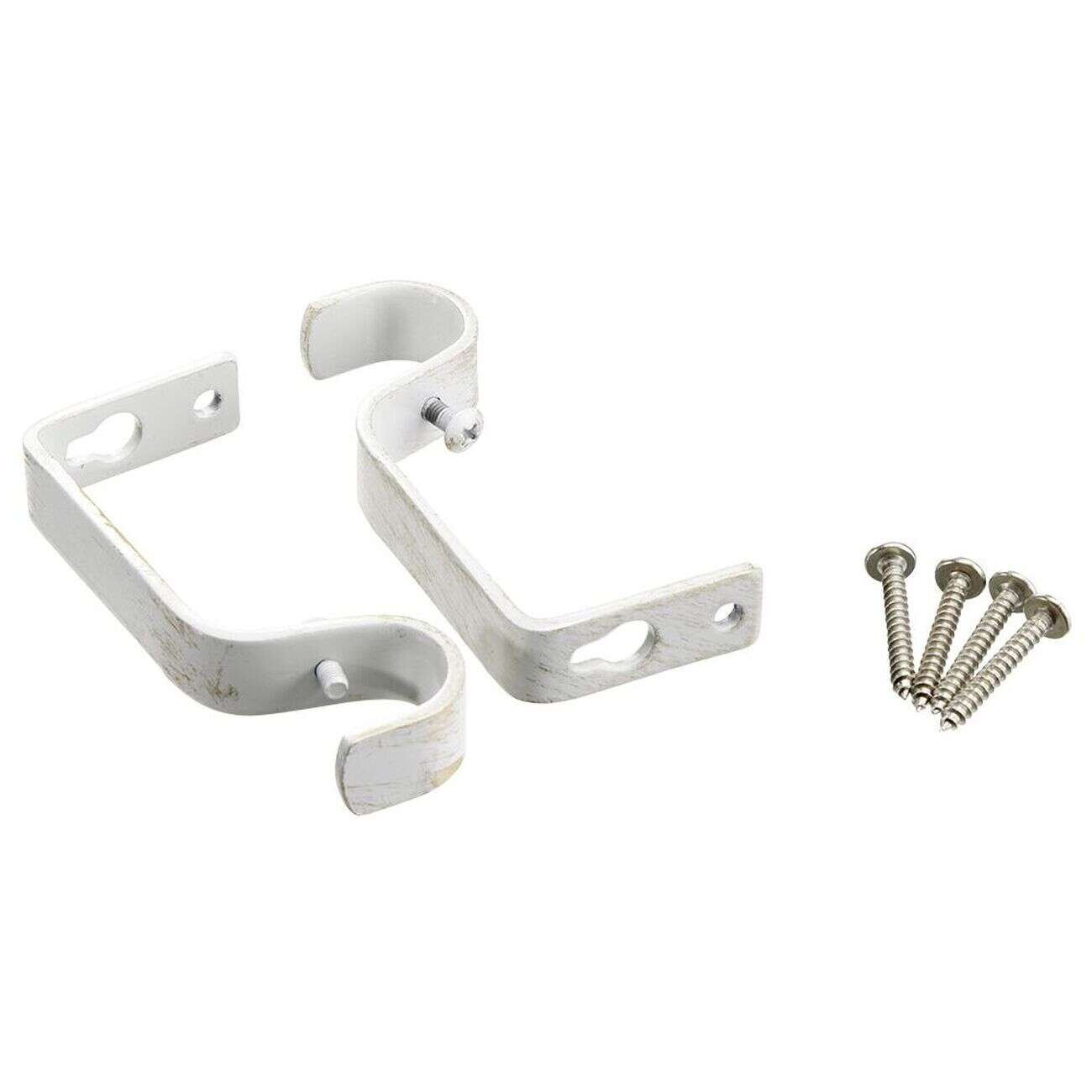 Kit tringle coeur blanc L167-305cm