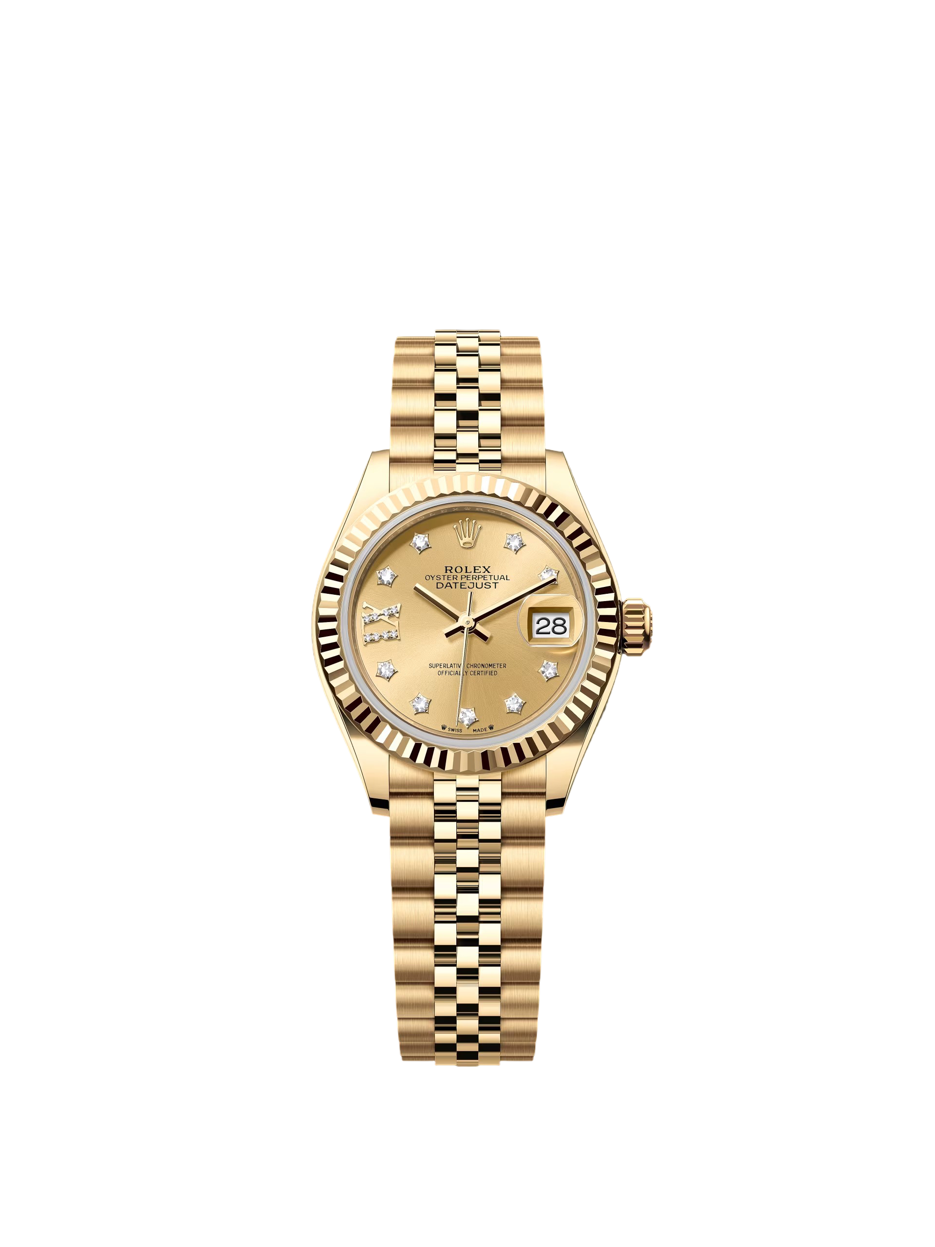 【Super Clone】RLX Lady-Datejust 28mm 279178  Champagne Diamond Dial