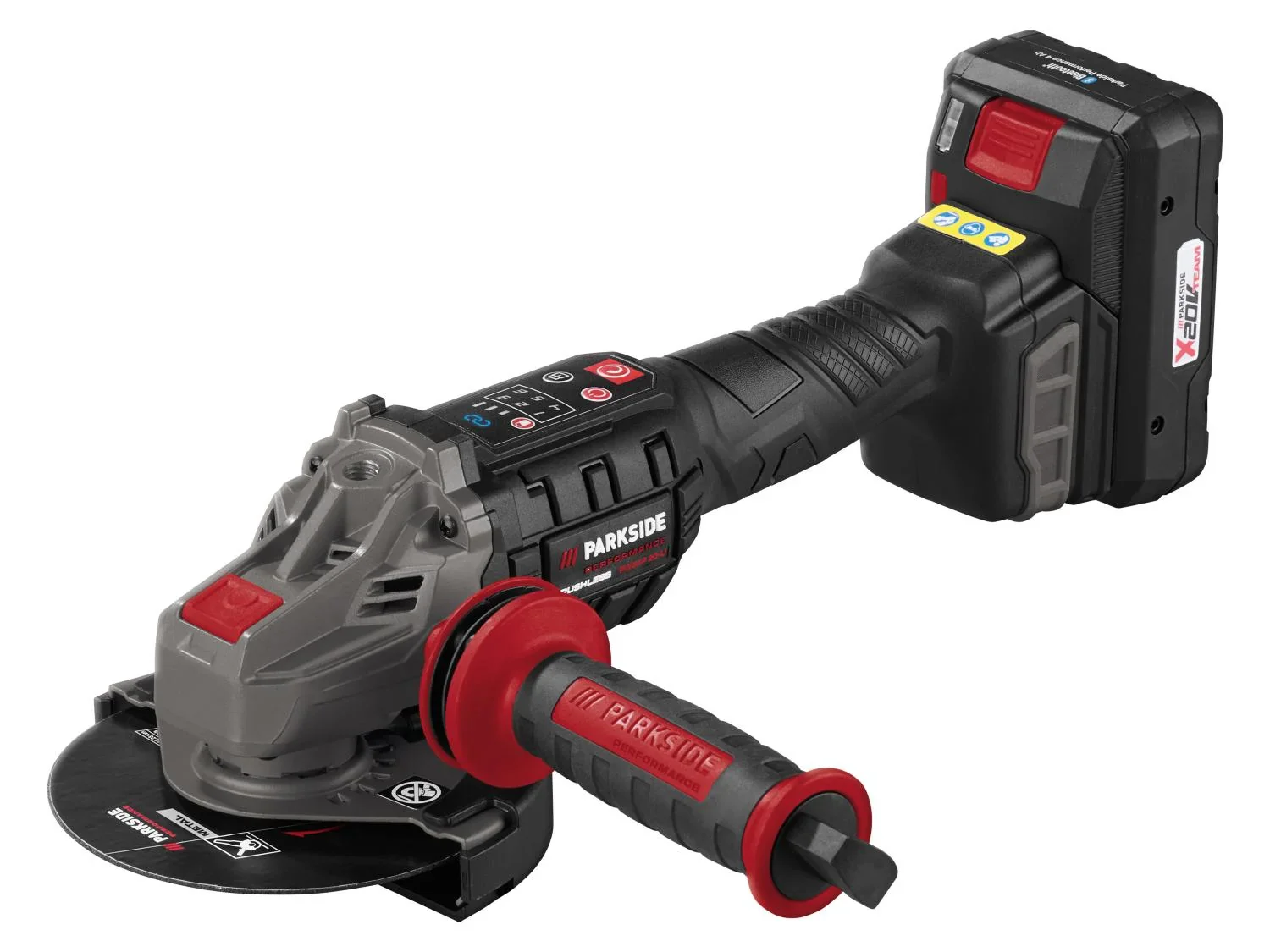 PARKSIDE PERFORMANCE Set meuleuse dangle sans fil PWSAP 20-Li F6 + batterie + chargeur, 20 V