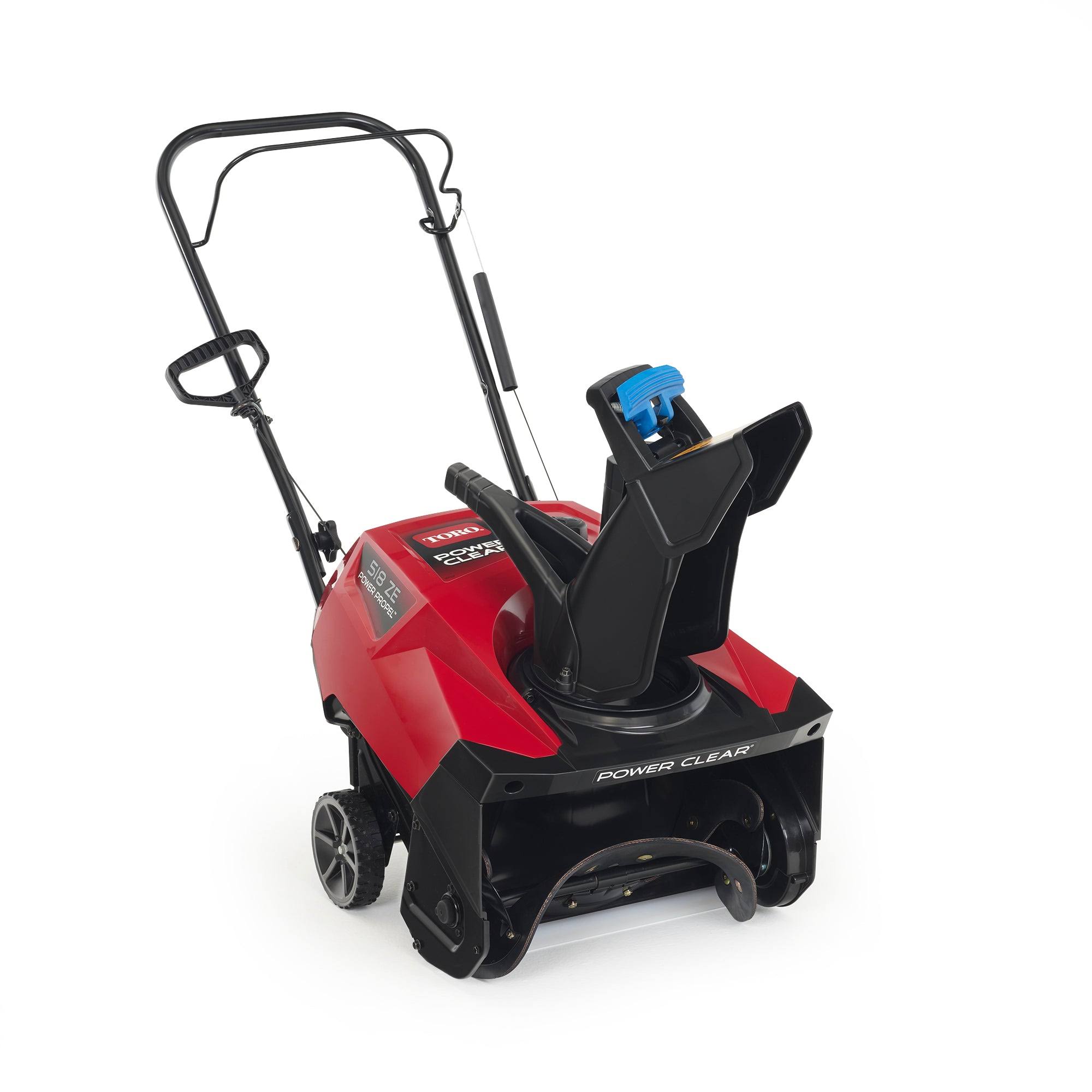 Toro 518 Ze Power Clear Snow Blower GAS Single Stage Manual Start 18