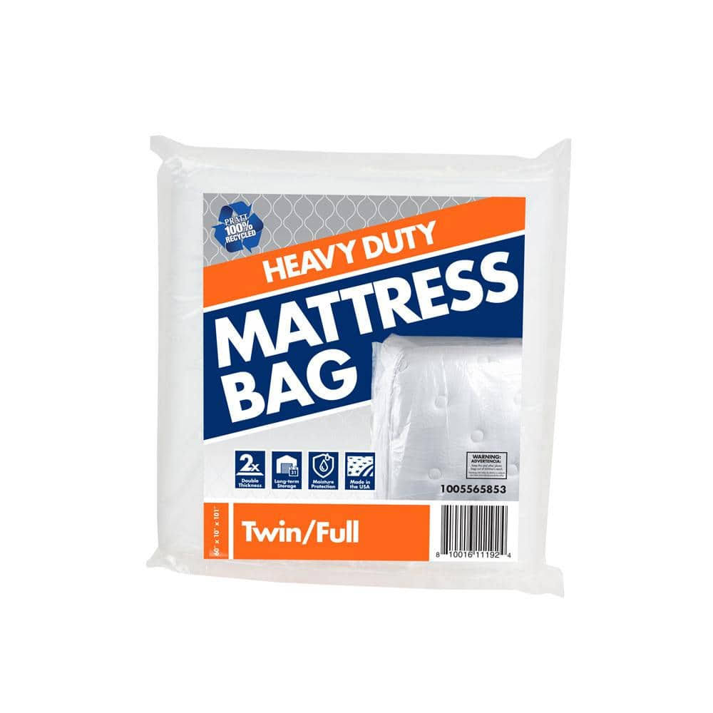 Pratt Retail Specialties 60 in. W x 101 in. L x 10 in. D Heavy Duty Twin Full Mattress Bag Pack 5000-Pack