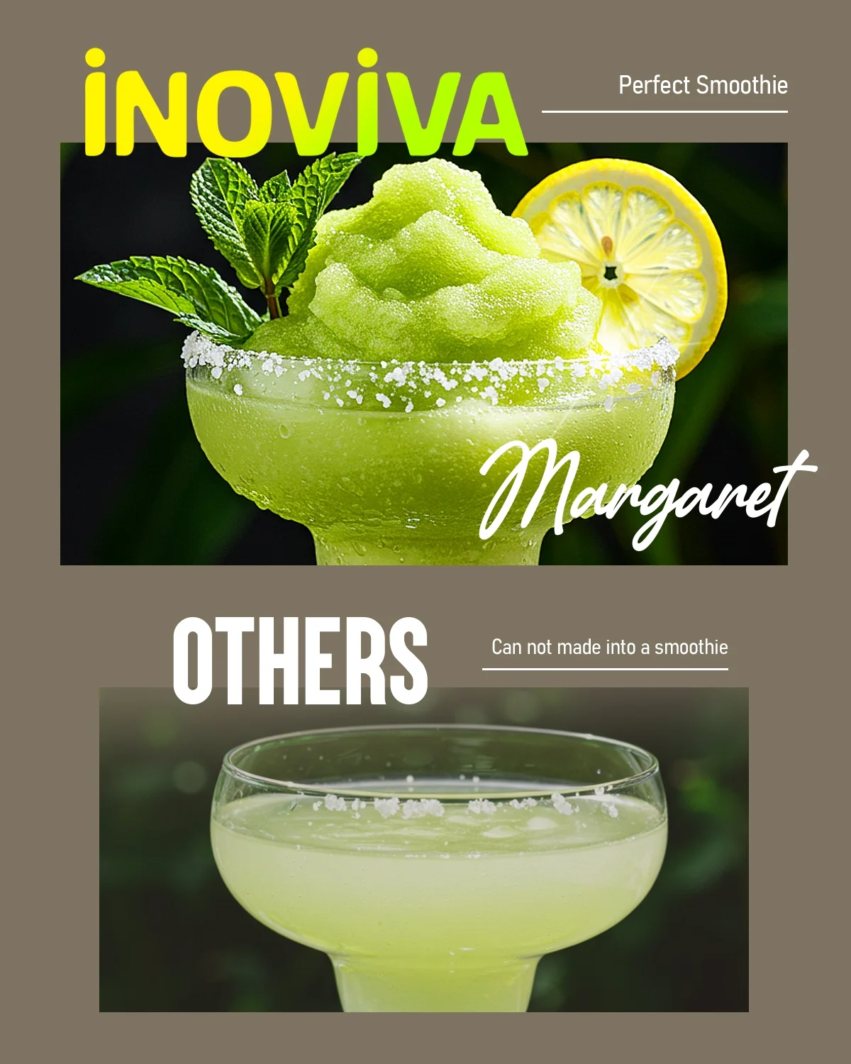 Slushie Machine, No Ice Needed, INOVIVA 68 oz Frozen Drink Maker for Home with Self - Cleaning, 5 Preset Programs, Frozen Margaritas, Frapps, Milkshake, and More