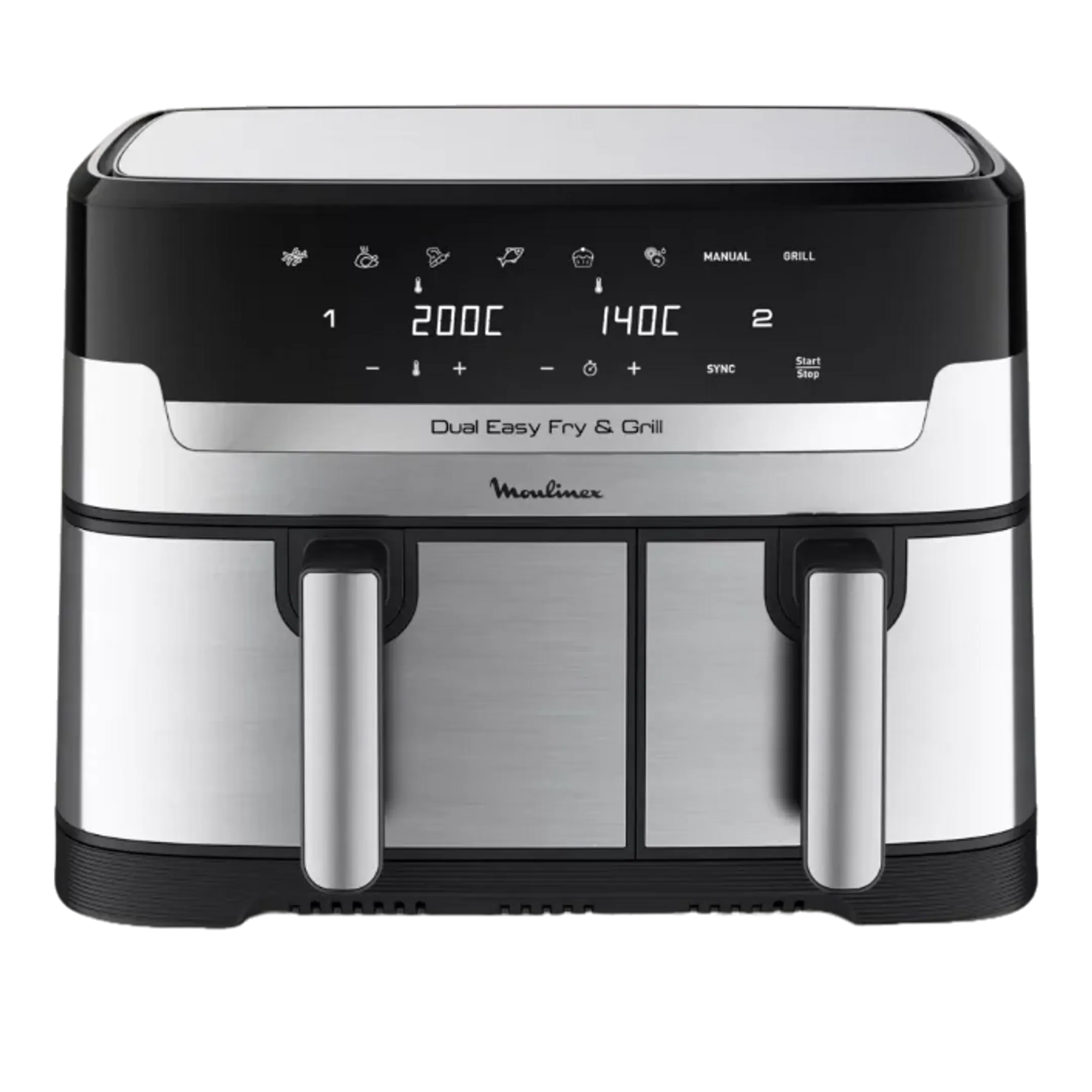Moulinex Airfryer Dual Easy Fry & Grill EZ905D20