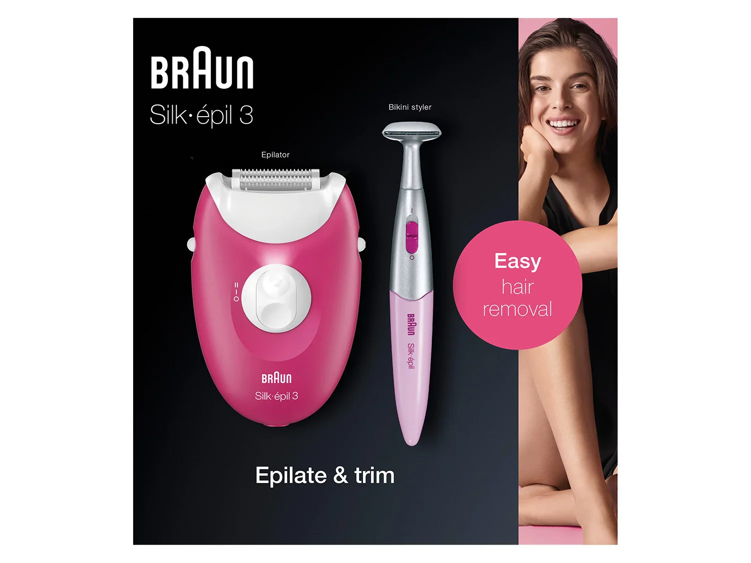 BRAUN pilateur lectrique Silk-pil 3-420