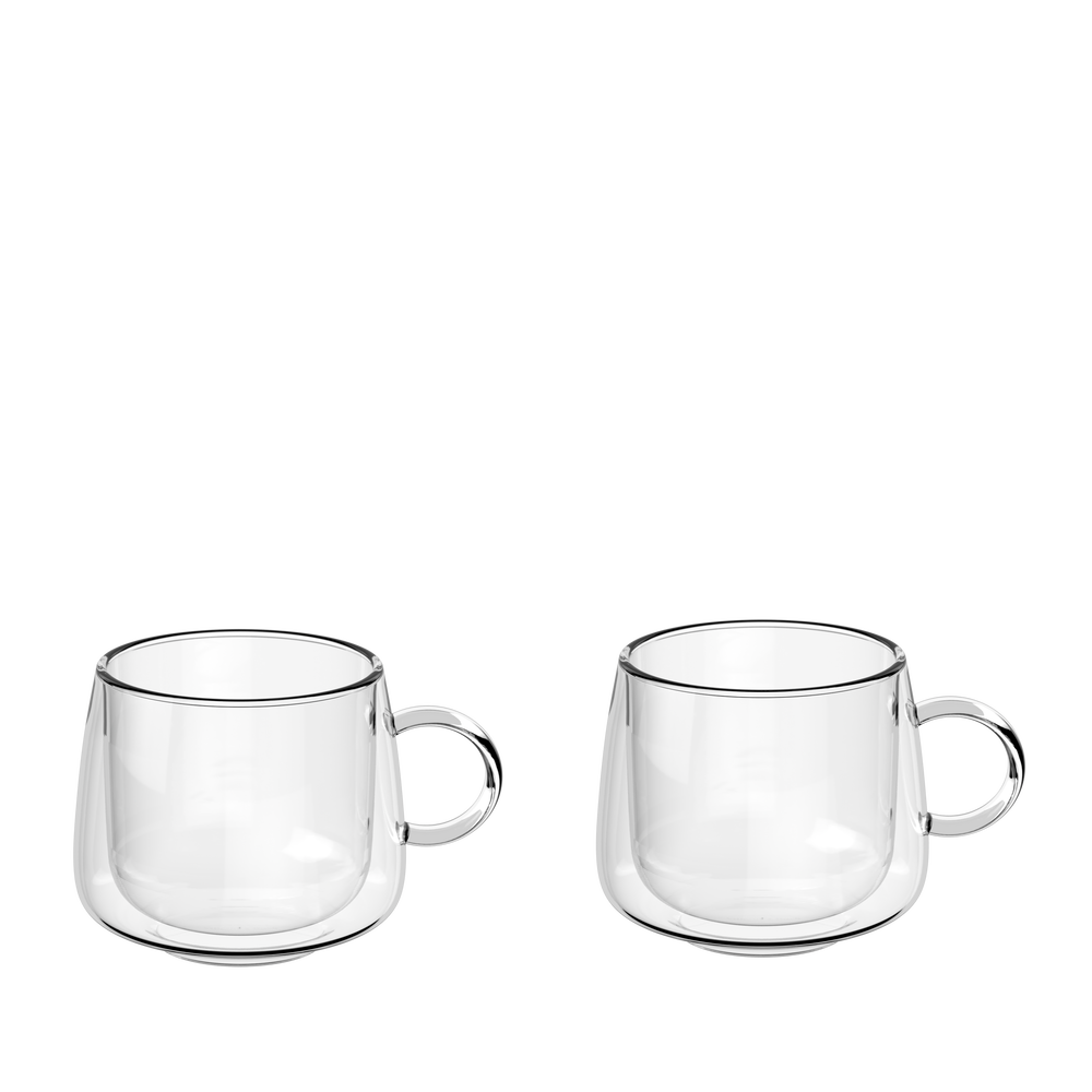 Artesano Glass coffee cup - Clear, 6.1 oz, borosilicate glass