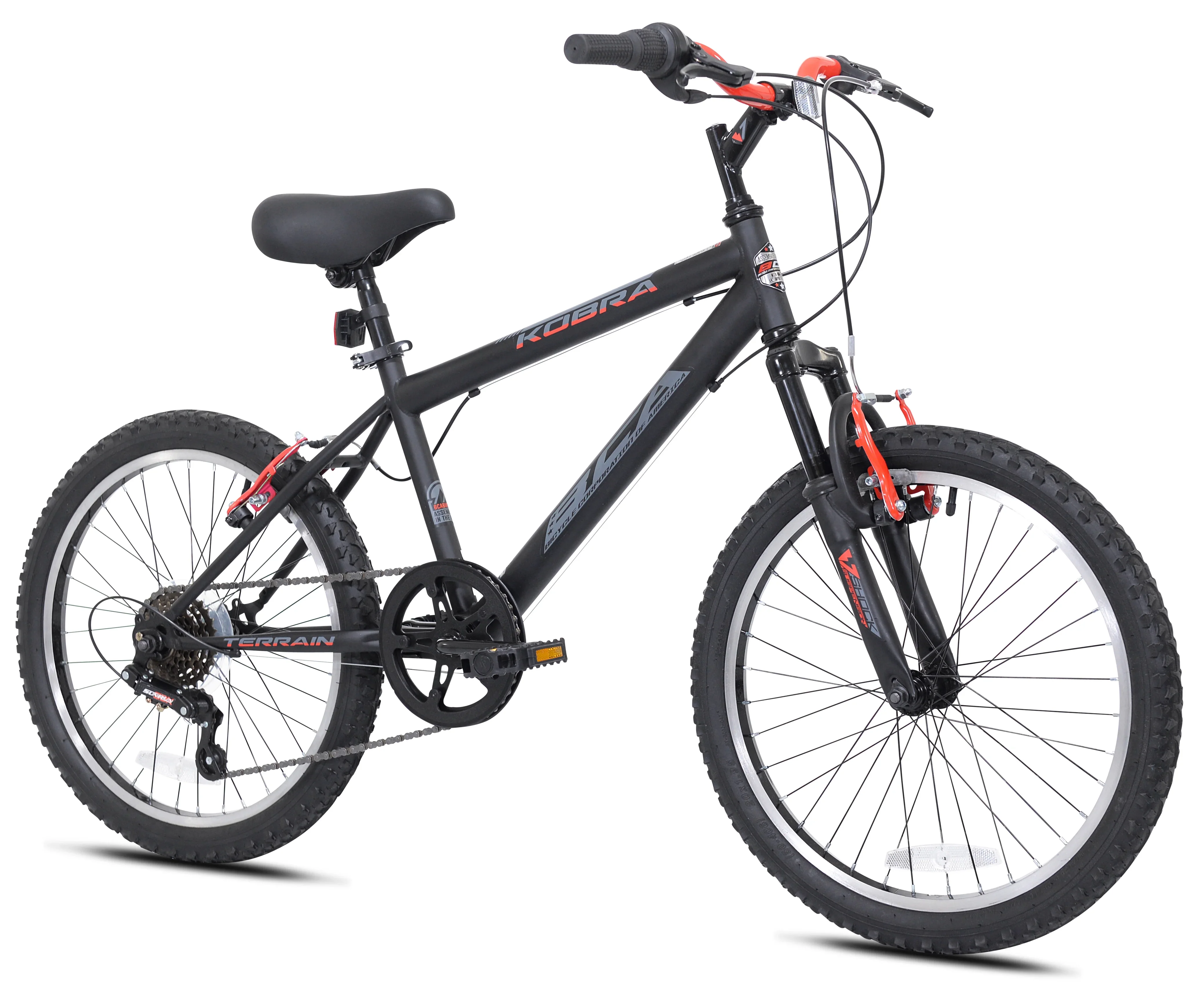 20 Kent Kobra Bicycle, 20 Wheels, Child Ages 7-14, Black
