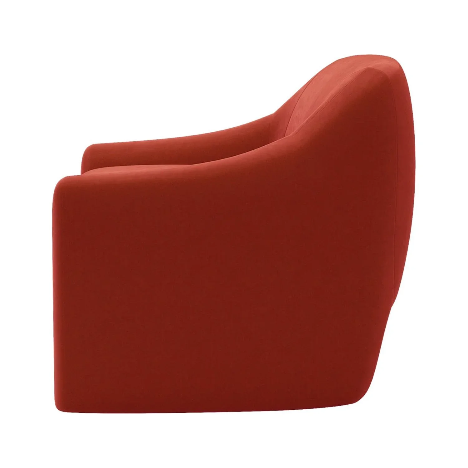 Better Homes & Gardens Emerson Curvy Accent Chair, Truffle Brown Boucle