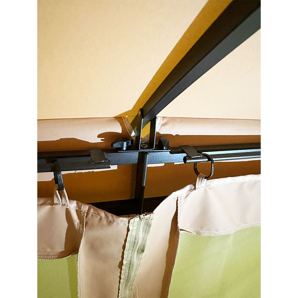 Garden Winds Replacement Canopy Top Cover Compatible with the Fab Based 10' x 12' Straight Leg Gazebo - Riplock 350