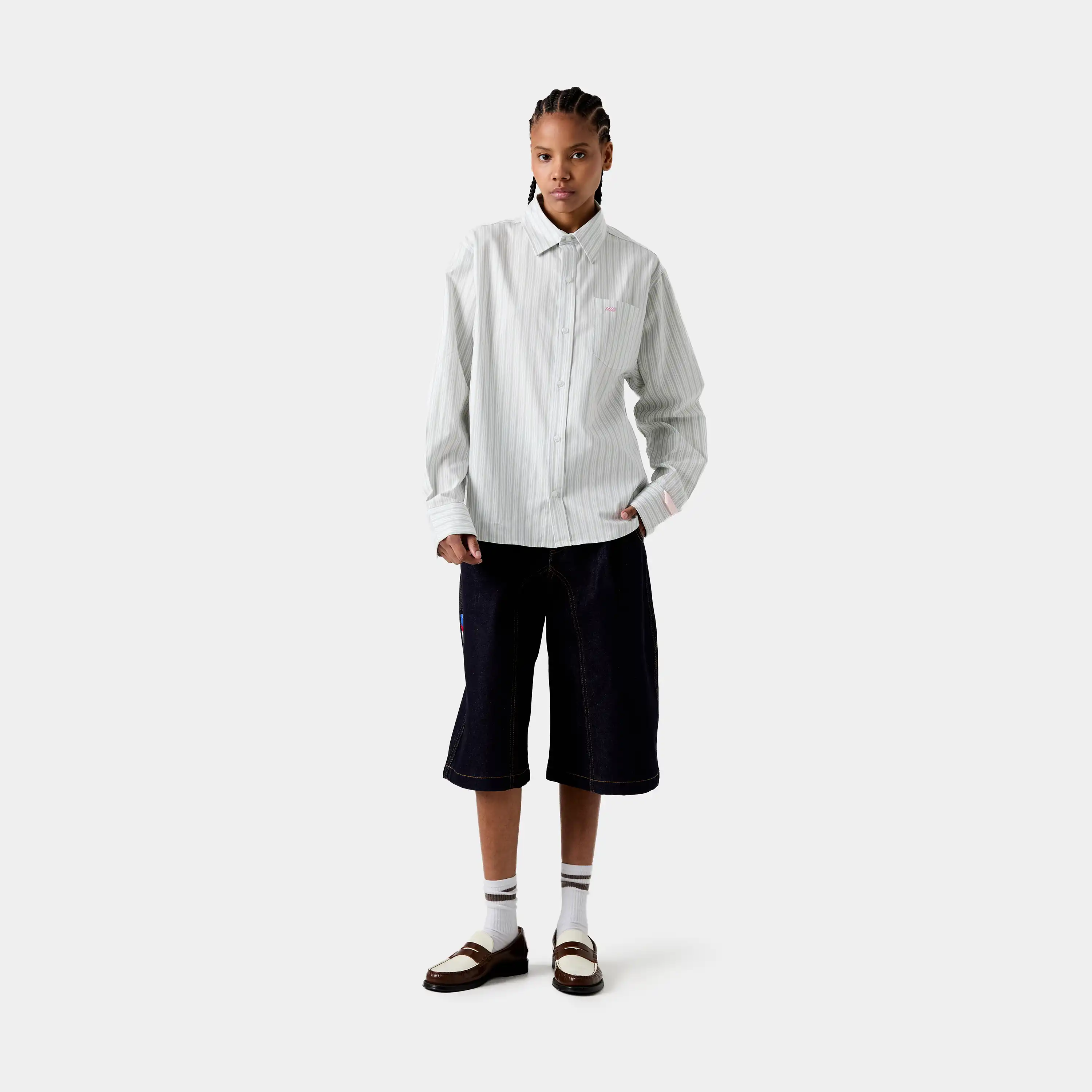 Faelled Green Boxy Shirt