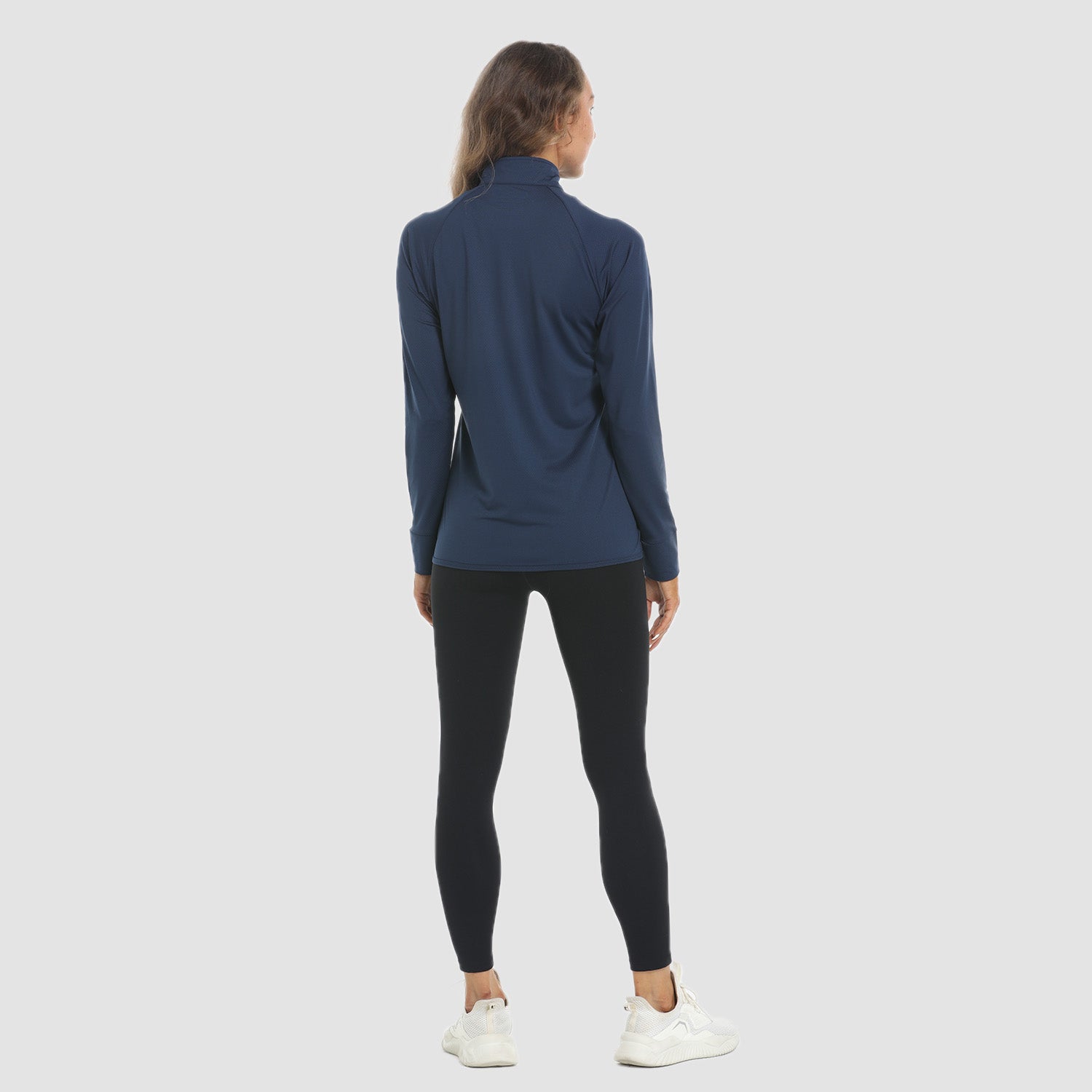 Women's Sun Protection Jacket Lightweight Long Sleeve UPF 50+ Shirts Hiking Shirt with Zipper Pockets