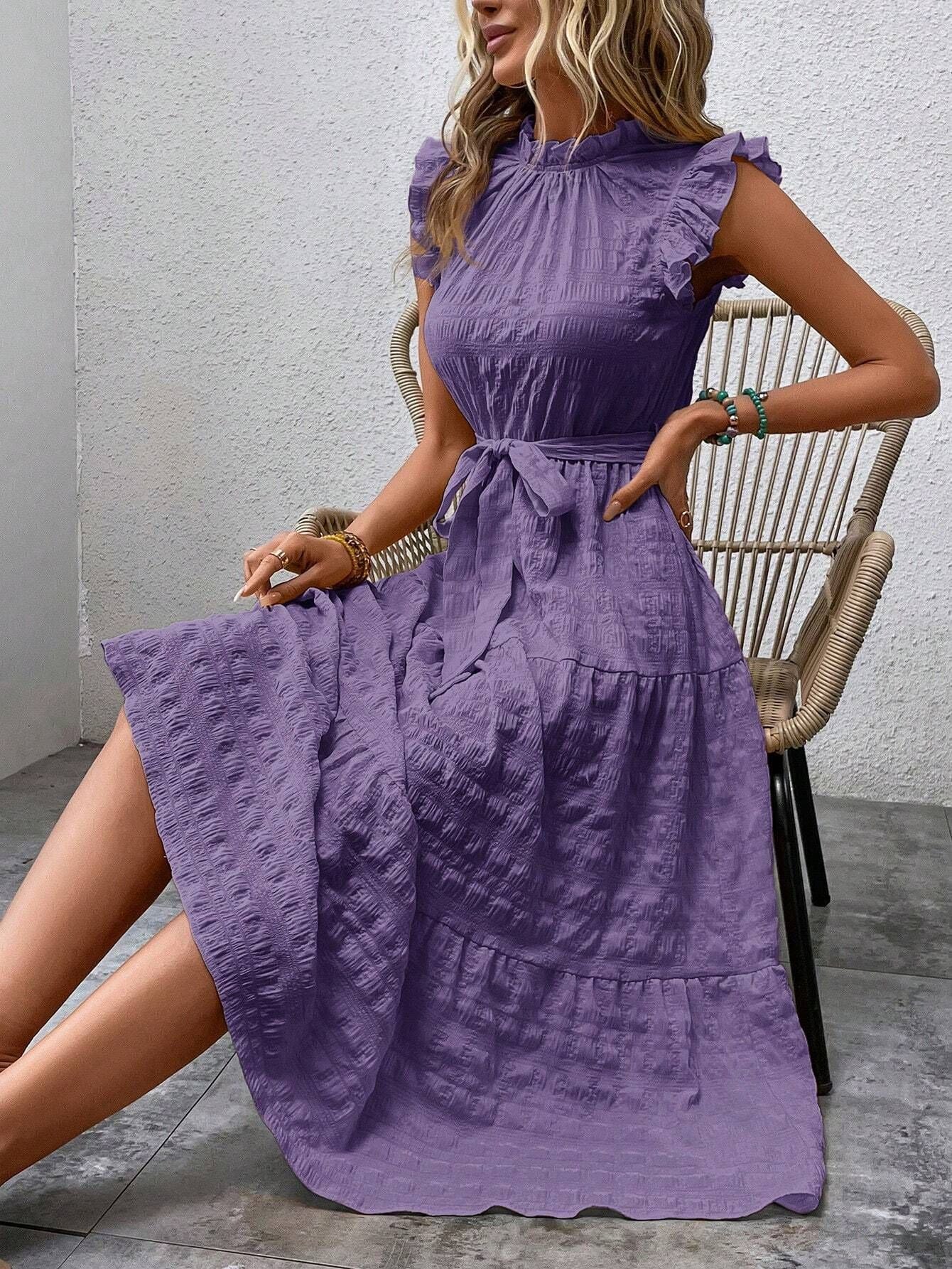 Sophie Paris | Robe à lacets à manches volantes