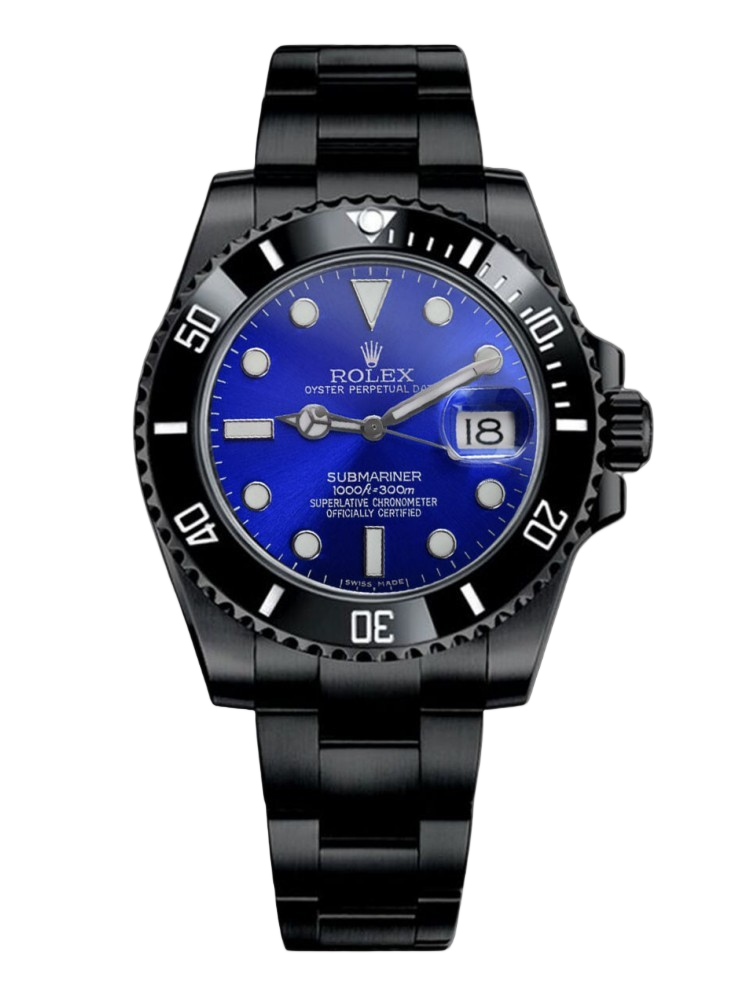Rolex Submariner Date 116610LN Blue Dial Black PVD/DLC Stainless Steel 40MM Mens Replica Watch
