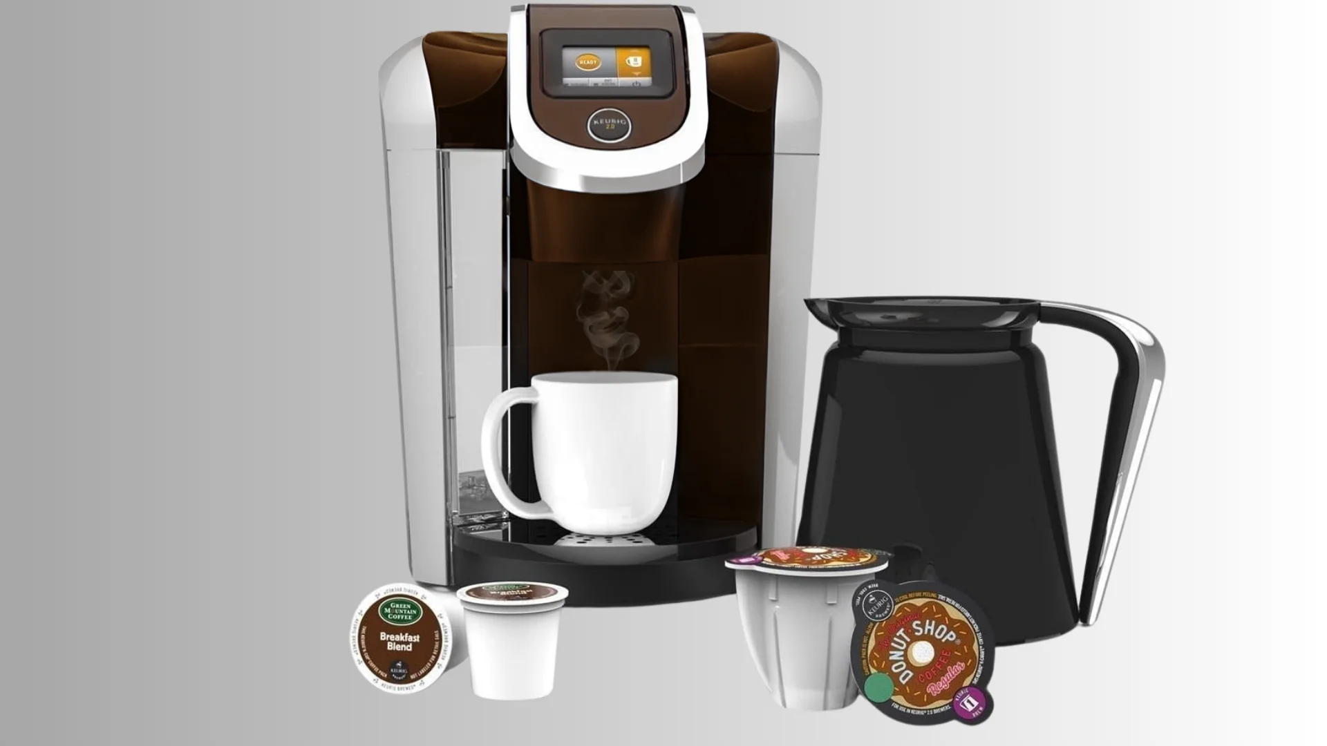 Keurig 2.0 K450 K - Cup Machine & K - Carafe Coffee Maker Brewer Mocha Color