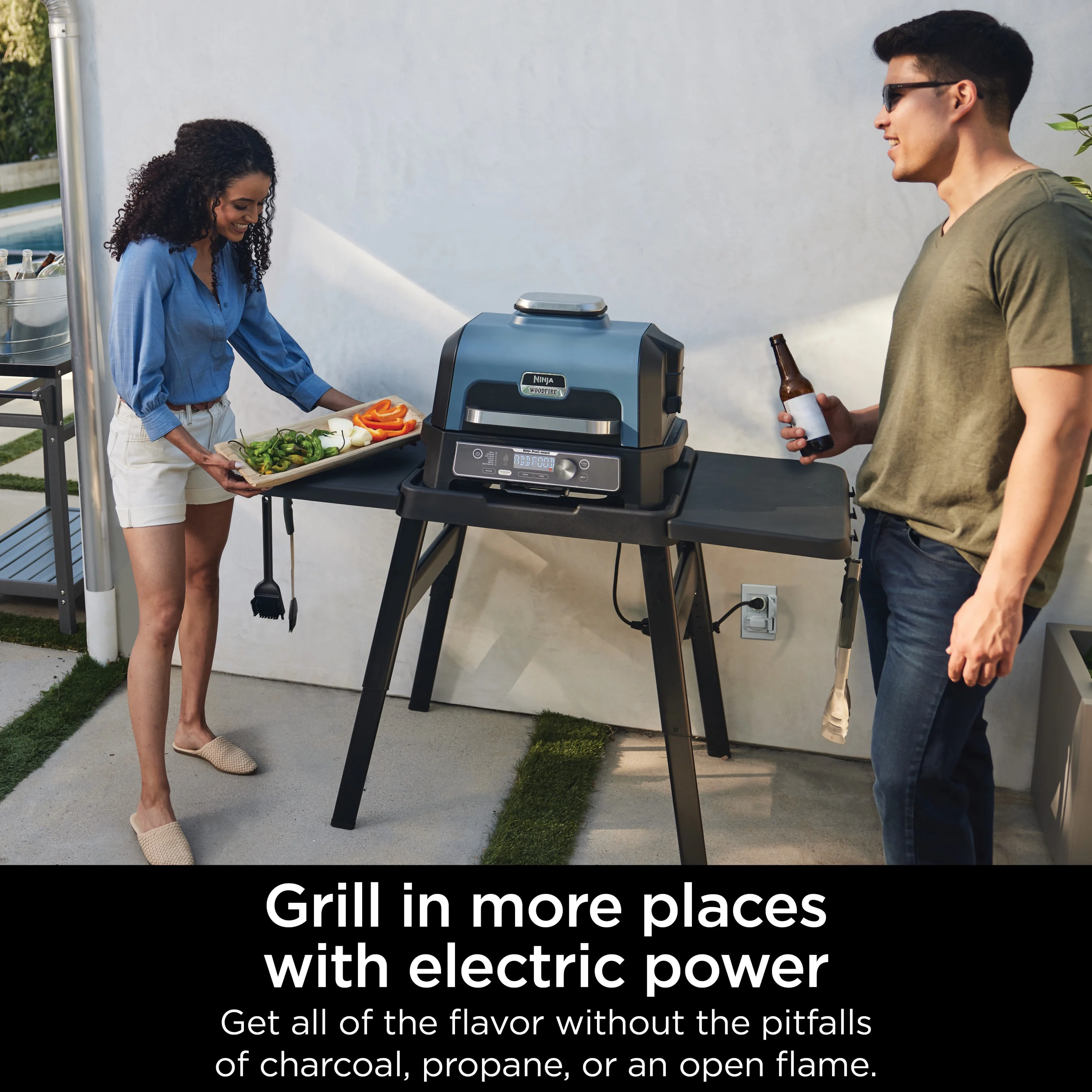 Woodfire ProConnect 20" 1760W Electric Outdoor Grill With Digital Display - Image 10