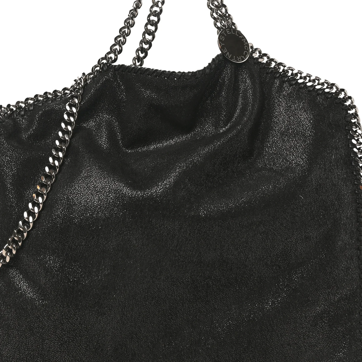 Shaggy Deer Falabella Fold Over Tote Black