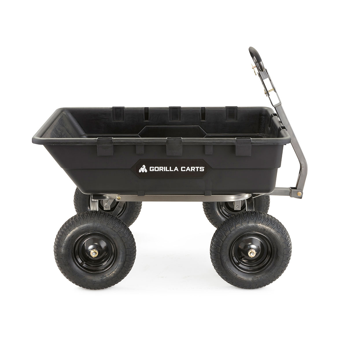 10 Cu Ft Poly Yard Dump Cart with Quick-Release, 1500 lb Capacity, Black - Image 6