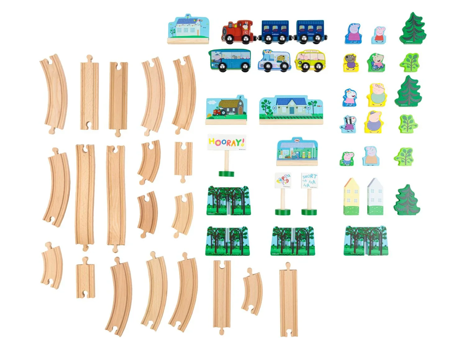 Coffret de train en bois Peppa Pig
