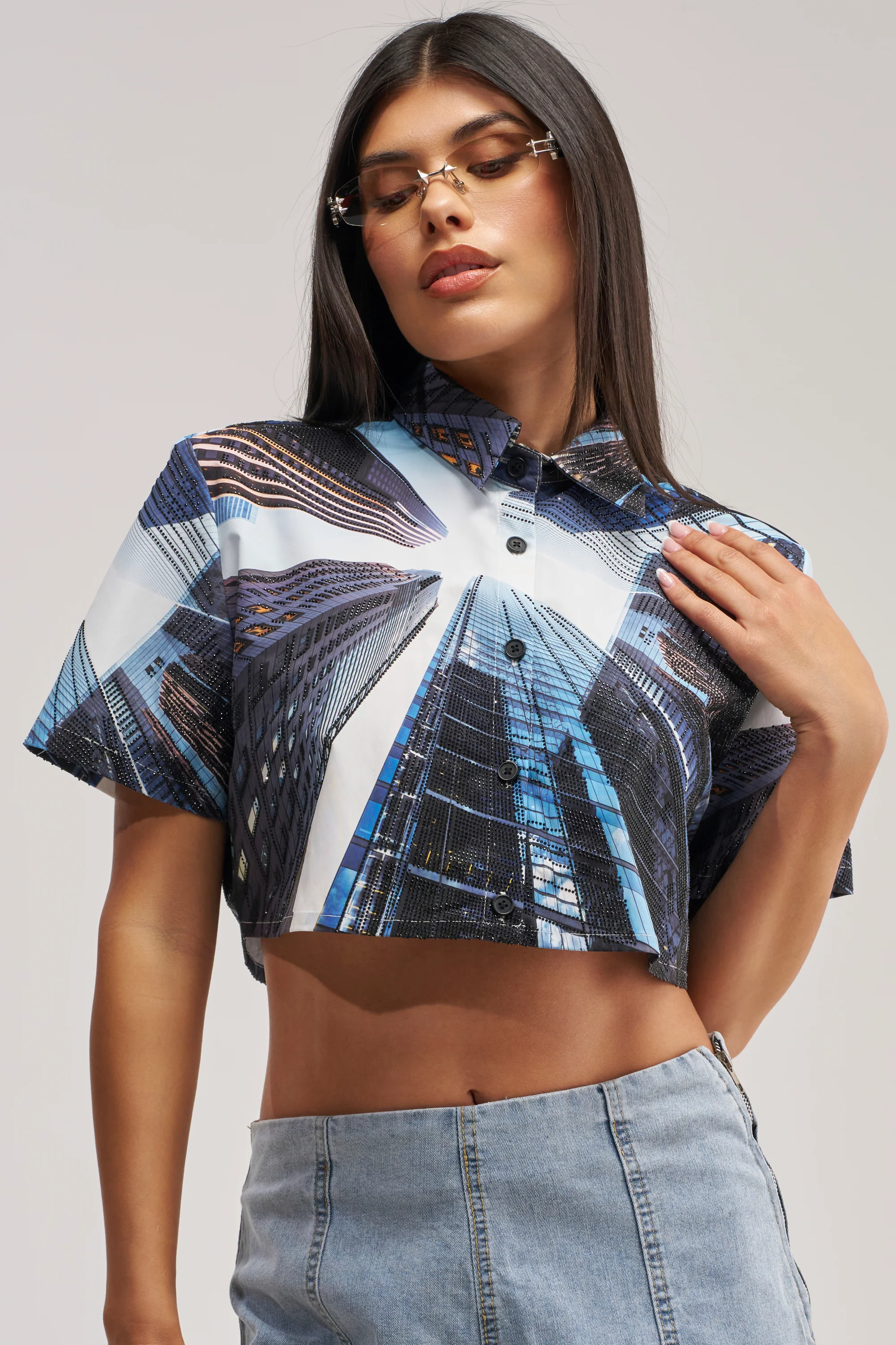 CITY DREAMS POPLIN BLOUSE - Akira Store