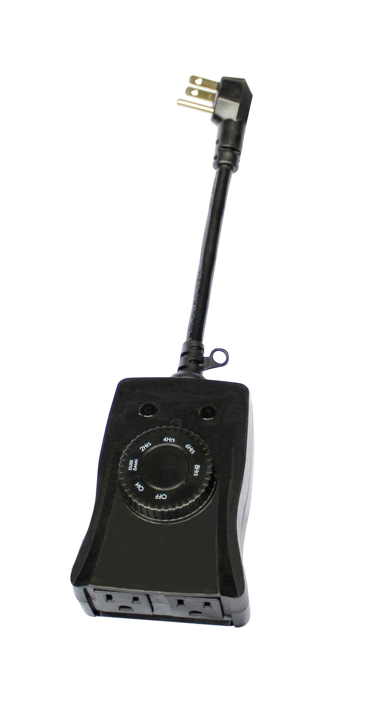 Utilitech 2 Outlet Black Plug-In Countdown Lighting Timer - Each