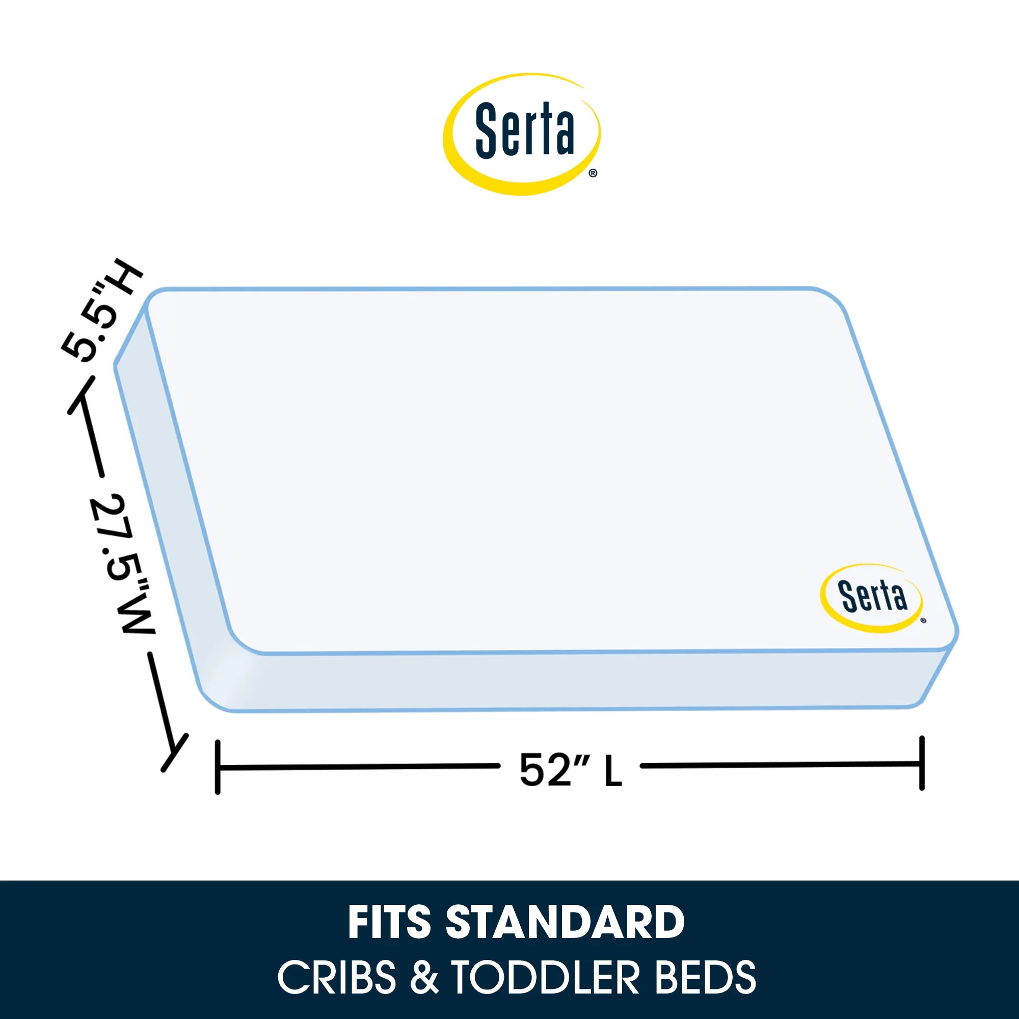 Perfect Sleeper Comfort Deluxe 2- Stage Crib and Toddler Mattress 220 Inerlocking Coils GREENGUARD Gold Certified CertiPUR-US Made in USA- Lifetime Warranty - Image 8