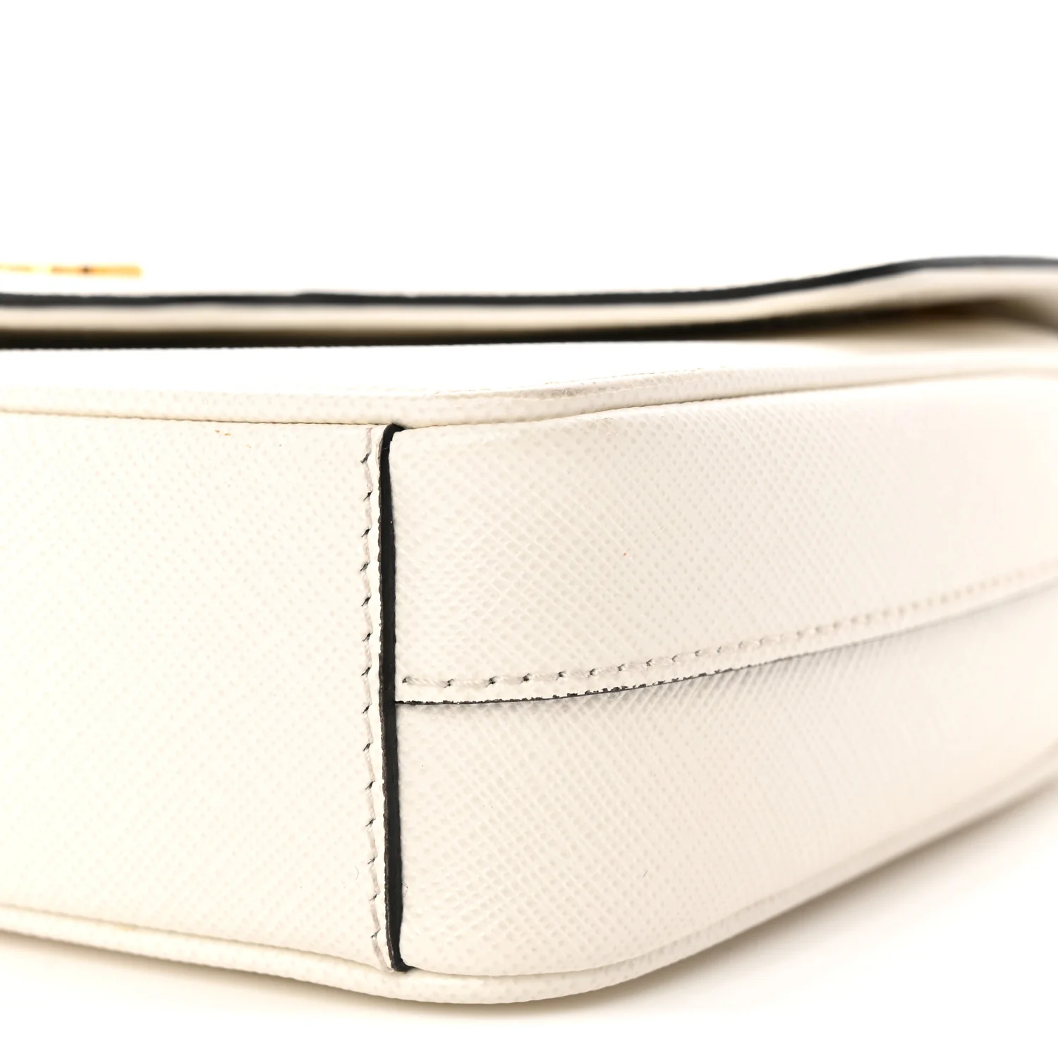 Saffiano Flap Shoulder Bag Talco