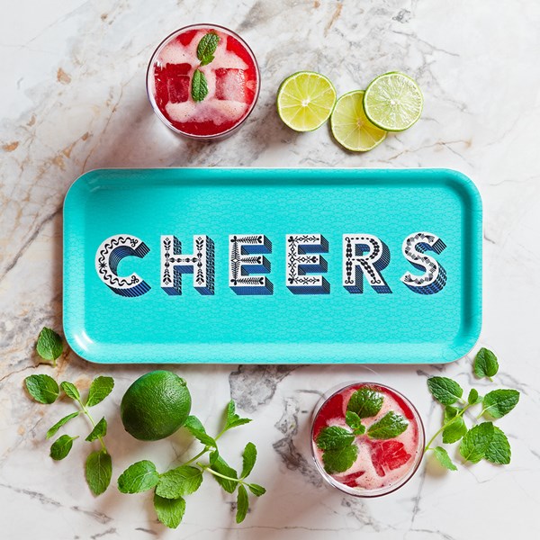 Serveringsbrett 15x32 cm cheers