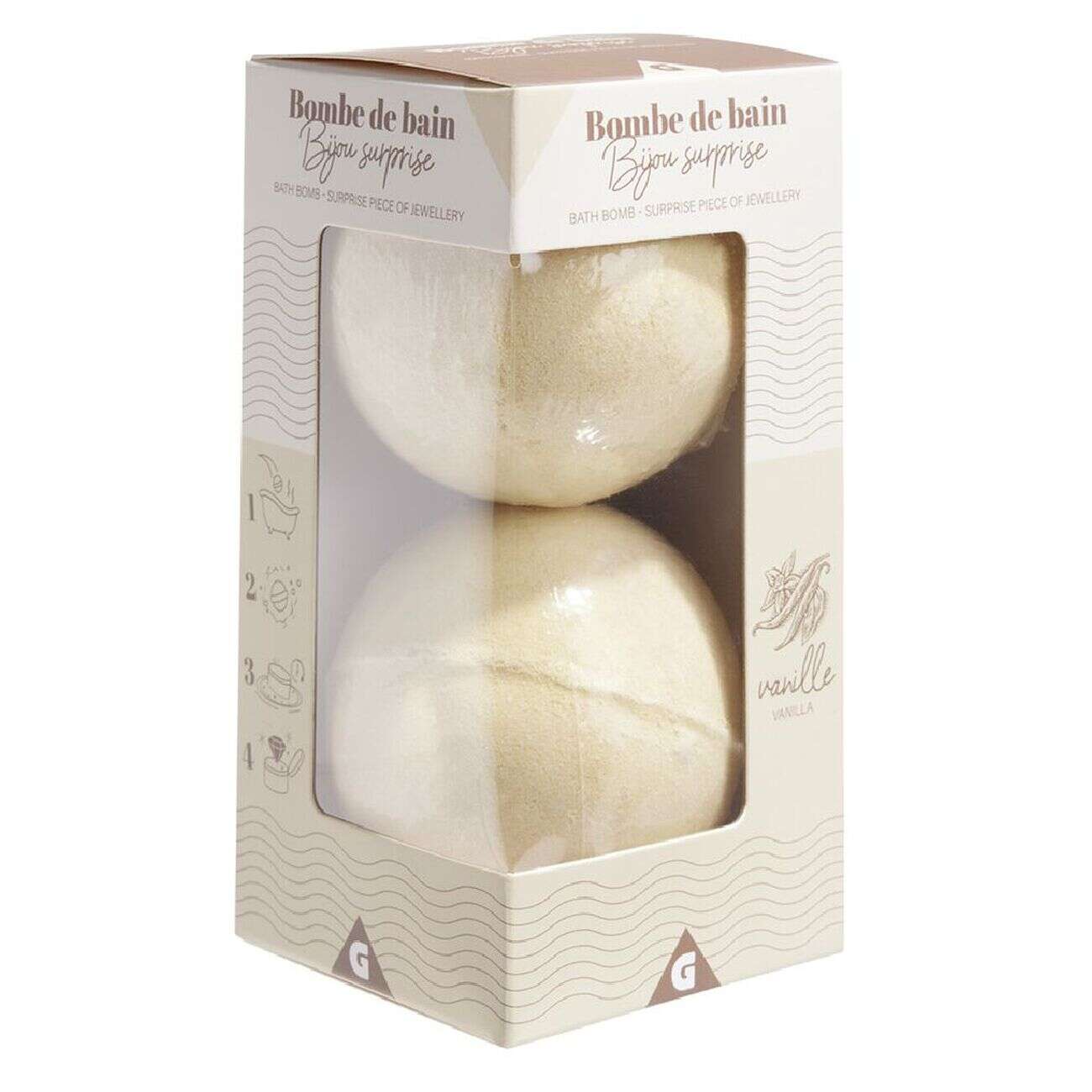 Bombe de bain surprise x2 avec bijou caché