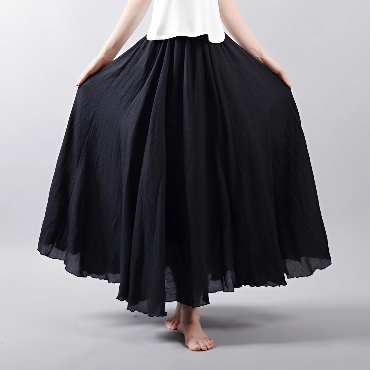 Alina - Jupe Maxi Bohème Flottante