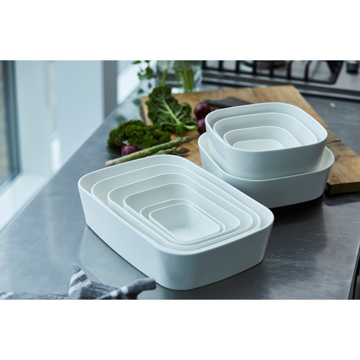 Modula fat 35x25x8 cm hvit