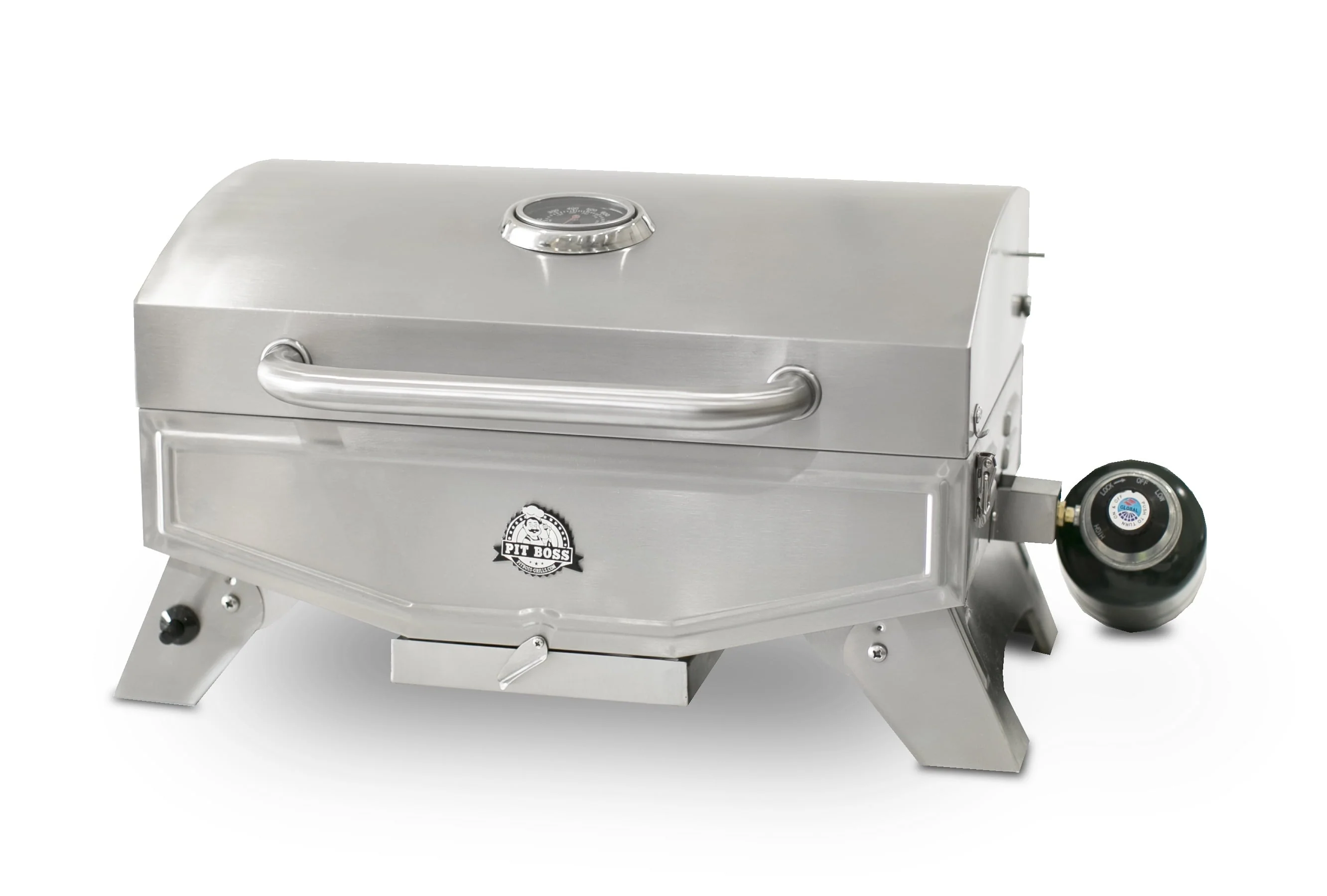 1 Burner Silver Propane Portable Gas Grill