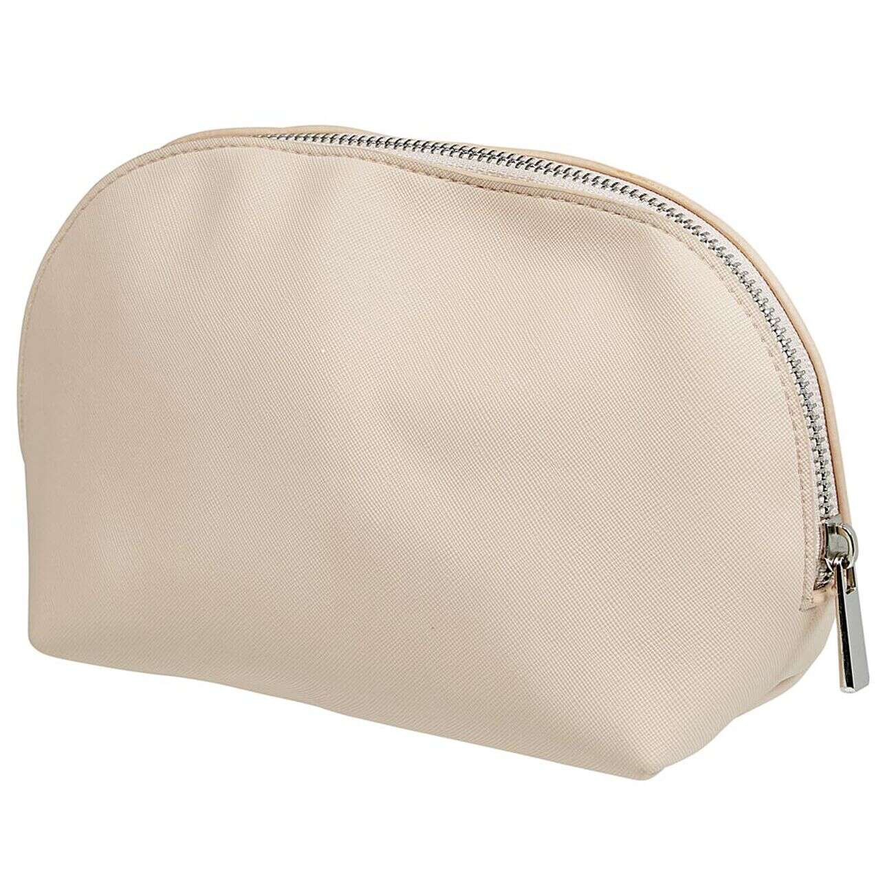 Pochette à maquillage polyester beige nude