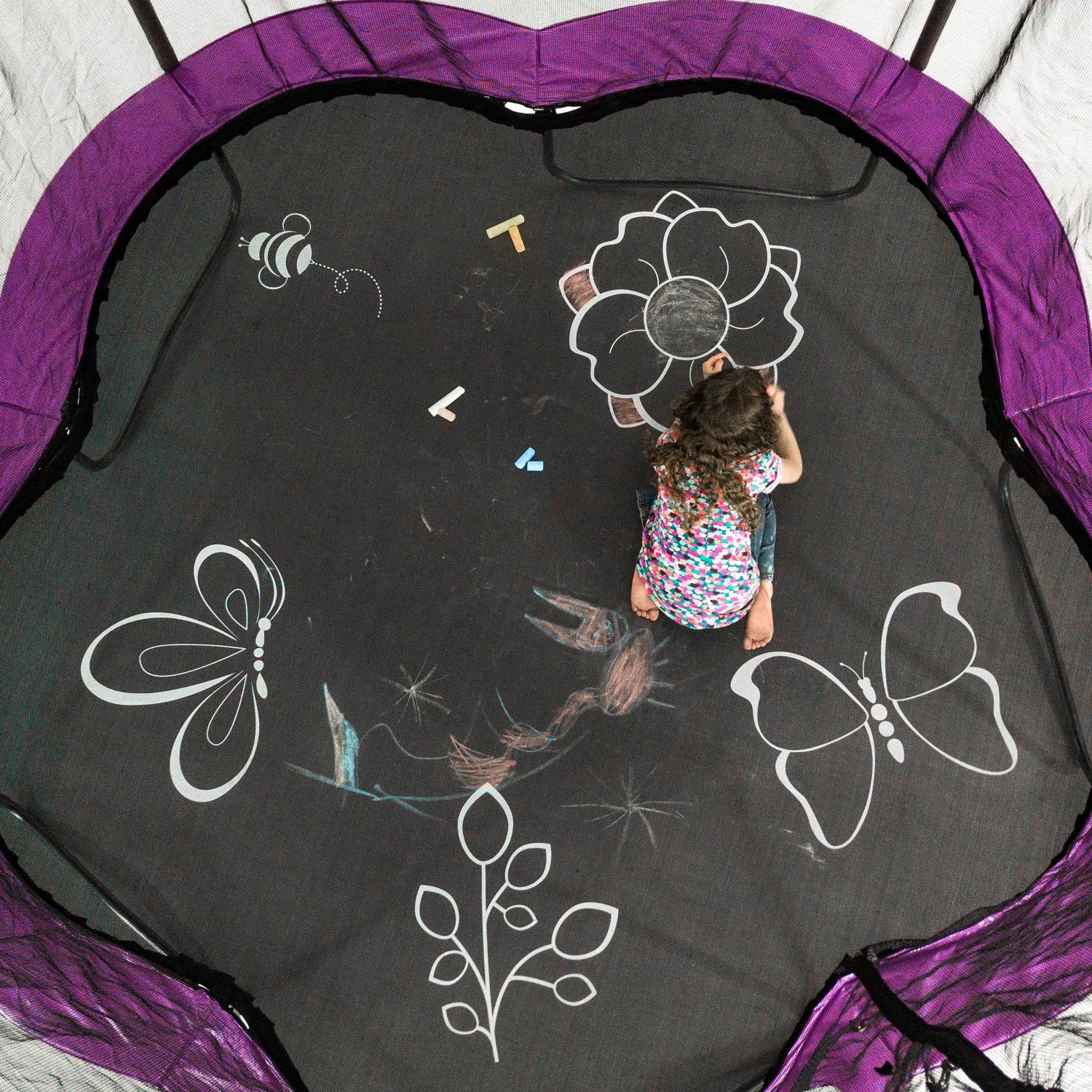 Skywalker Trampolines 11′ Adventure Arena Trampoline with Enclosure - Imagination Garden