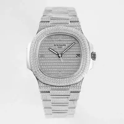 Patek Philippe Nautilus 5719 / 10G-010 PPF Factory V4 Silver Diamond