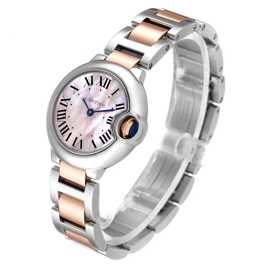 [Super Clone]BALLON BLEU Pink Mother of Pearl Dial 28mm