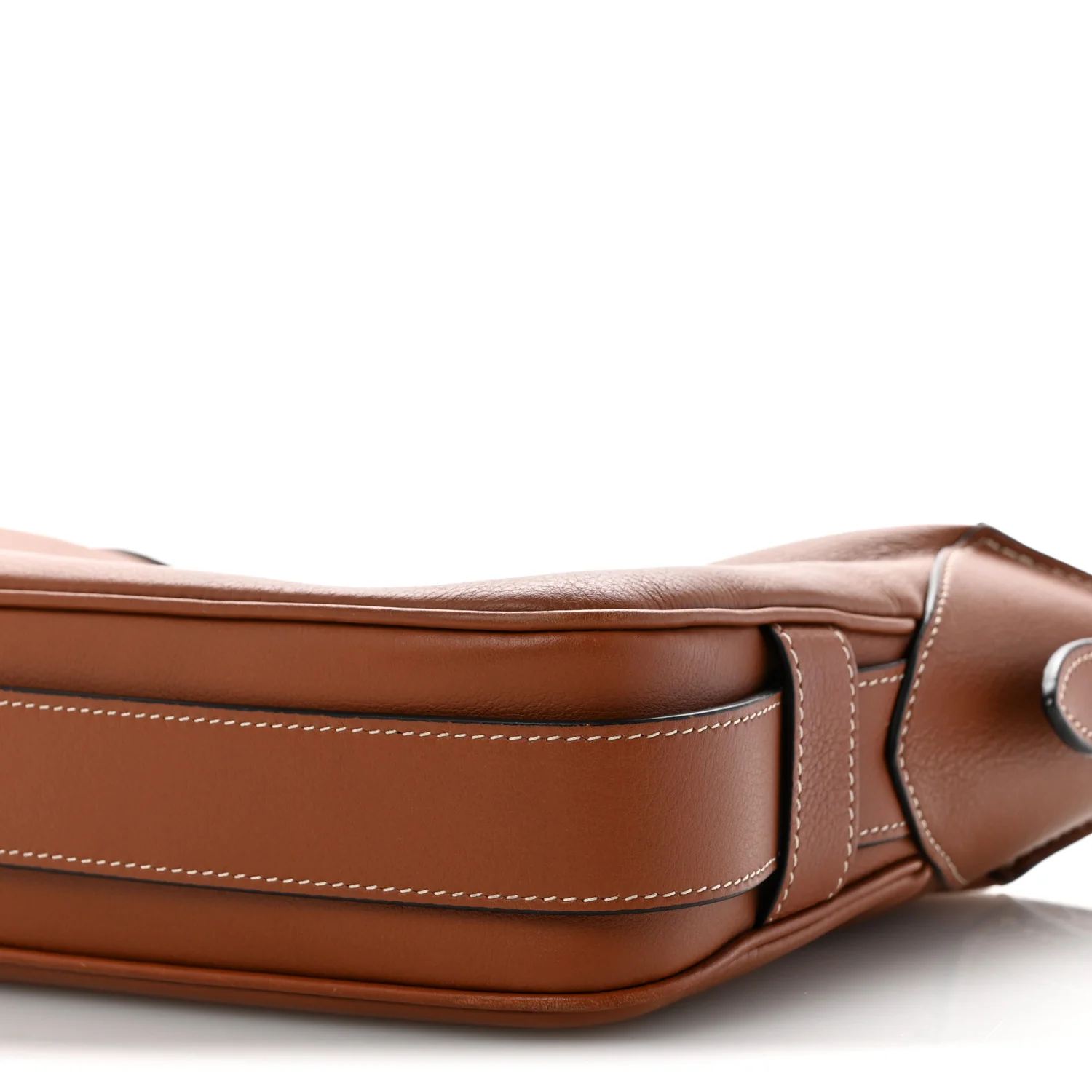 Supple Calfskin Medium Romy Shoulder Bag Tan