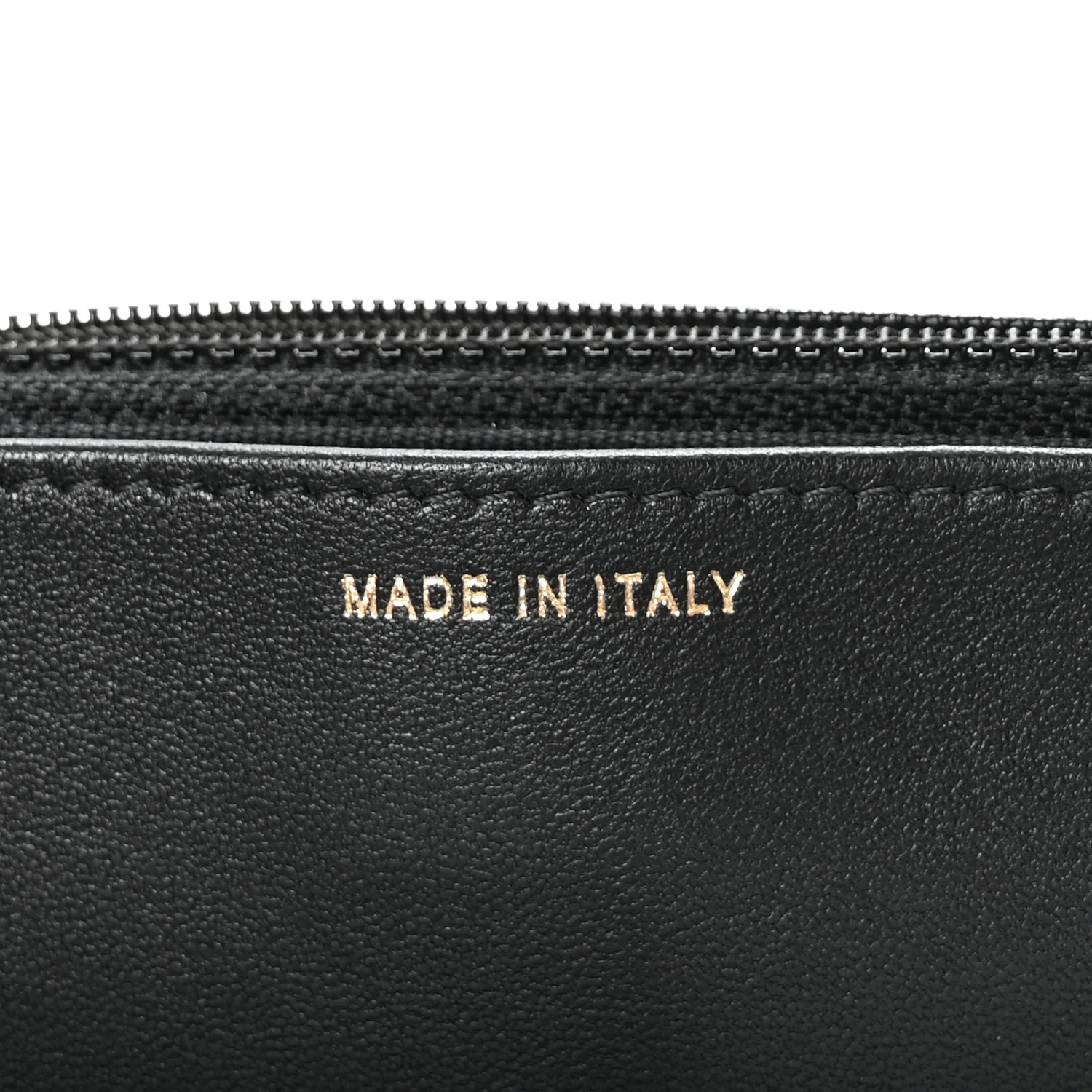 Lambskin Quilted Trendy CC Wallet On Chain WOC Black