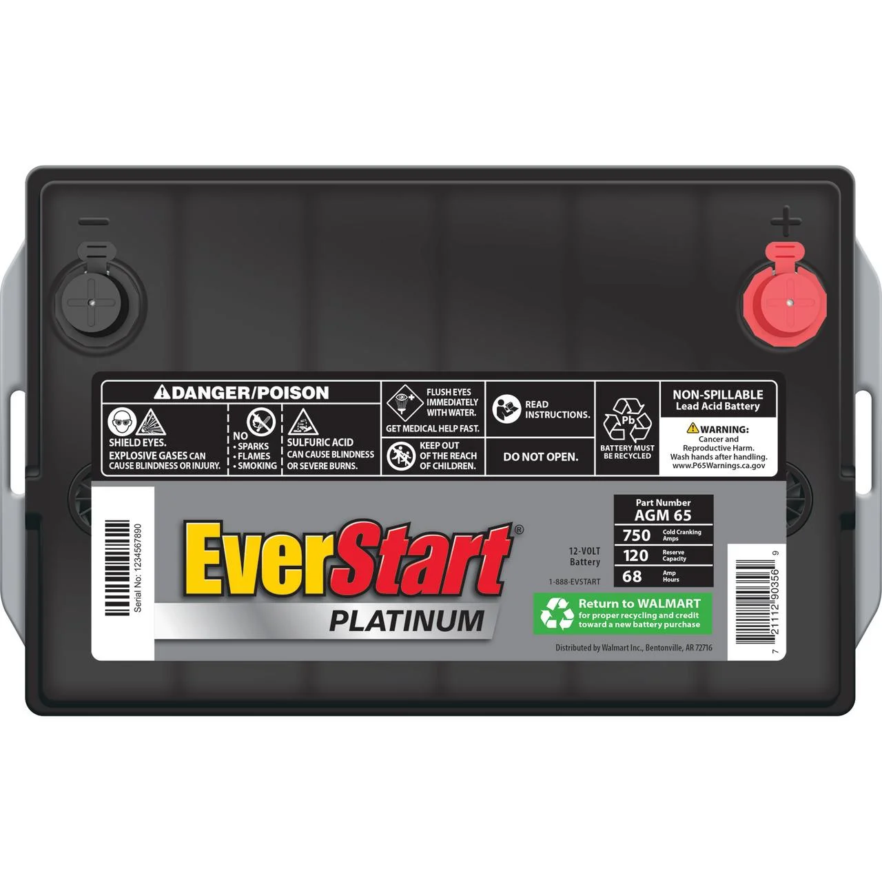 Platinum AGM Automotive Battery, Group Size 65 12 Volt, 750 CCA - Image 7
