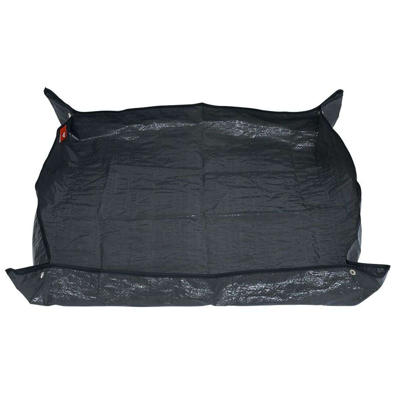 Tapis de rempotage en plastique gris 65x65cm