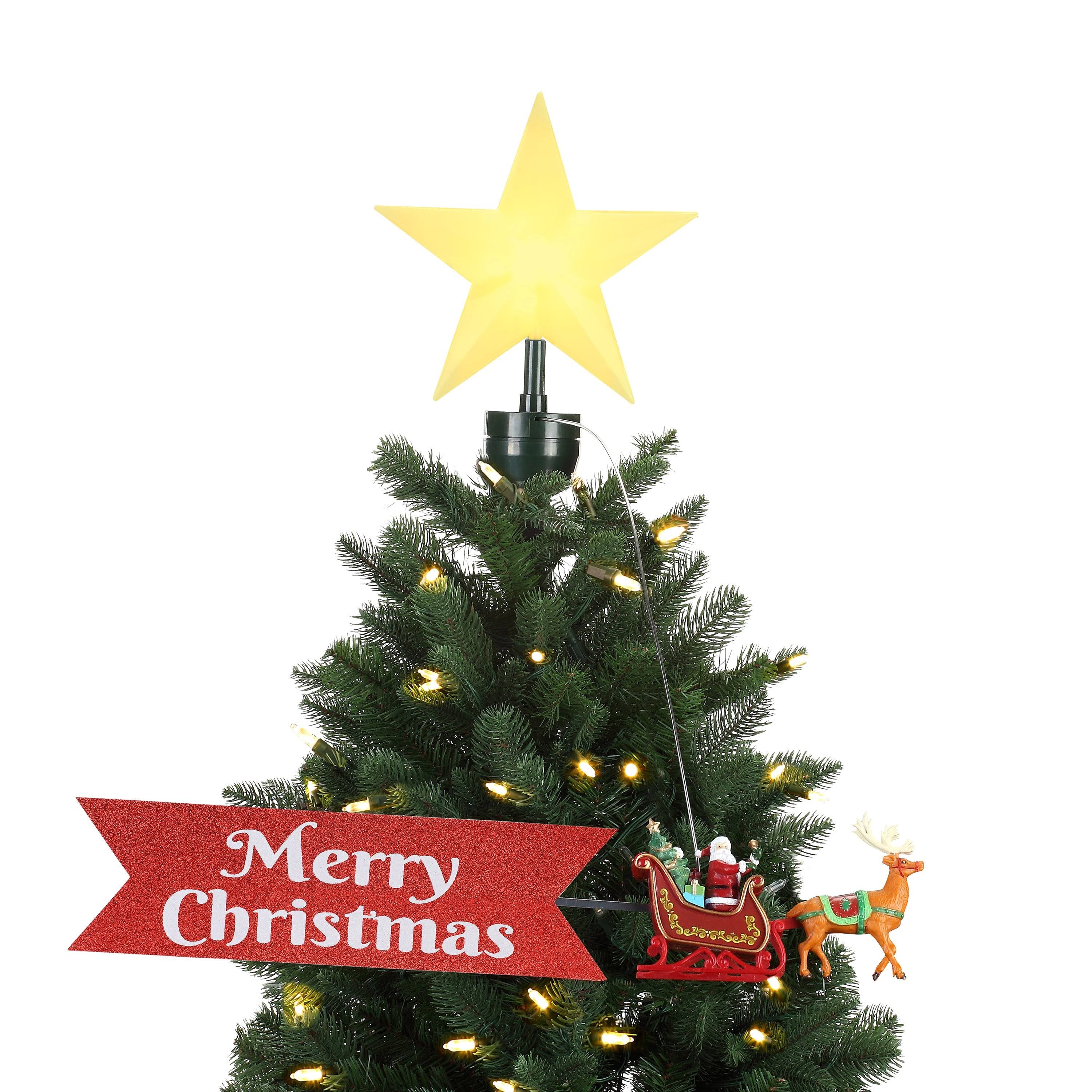 Mr. Christmas Santa's Sleigh Animated Tree Topper