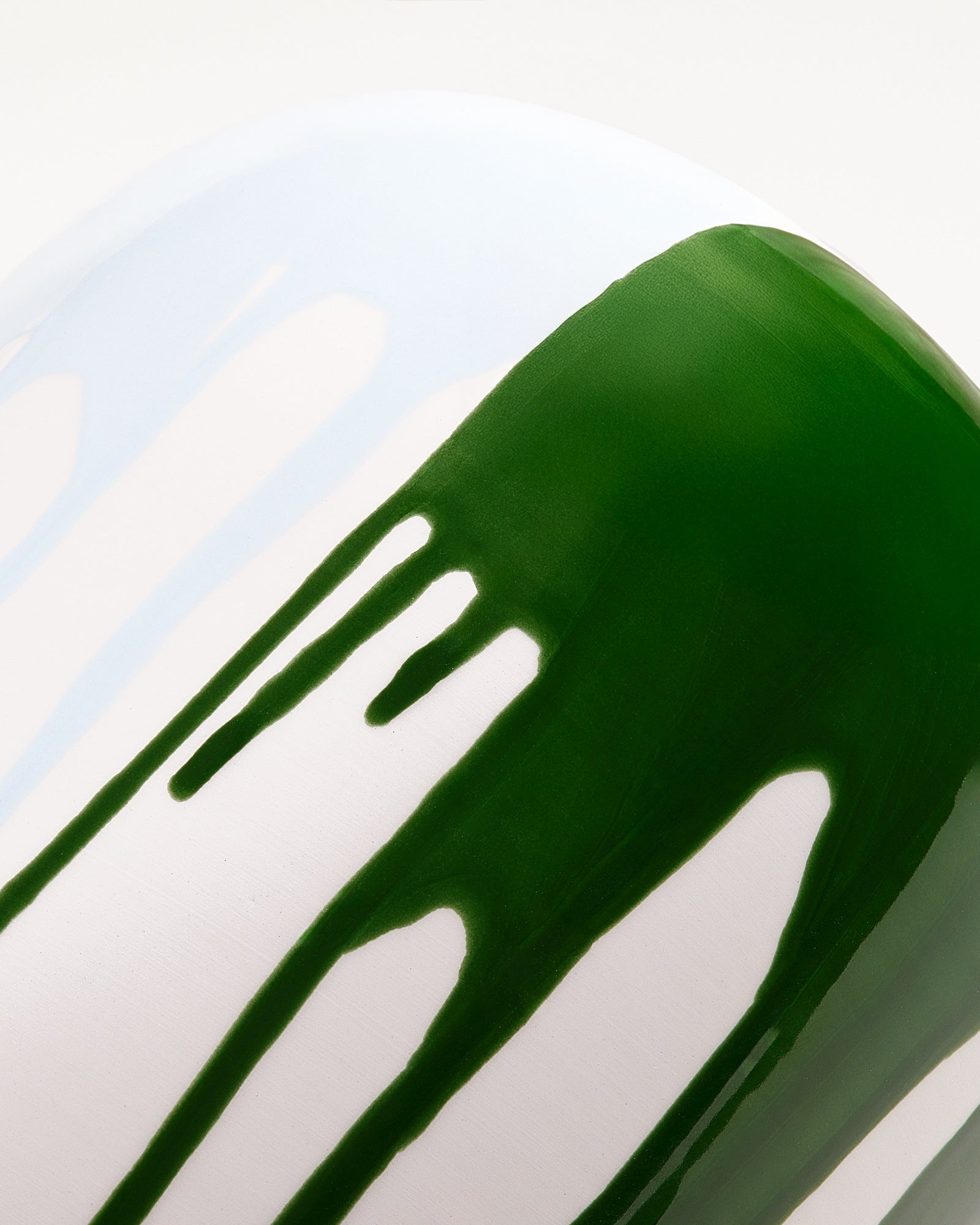 NUNO - VASE L DRIP DARK GREEN LIGHT BLUE