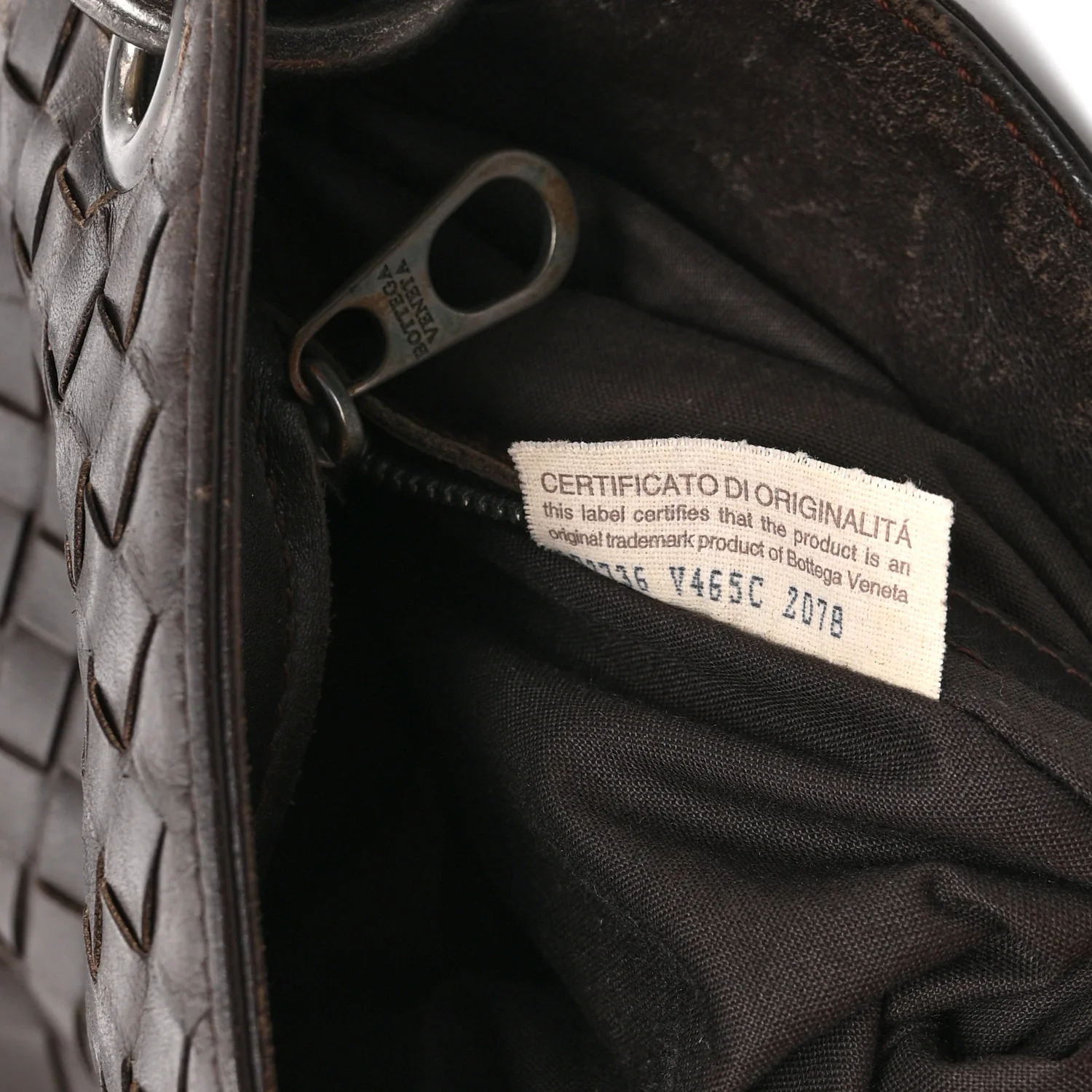 Nappa Intrecciato VN Crossbody Messenger Bag Brown