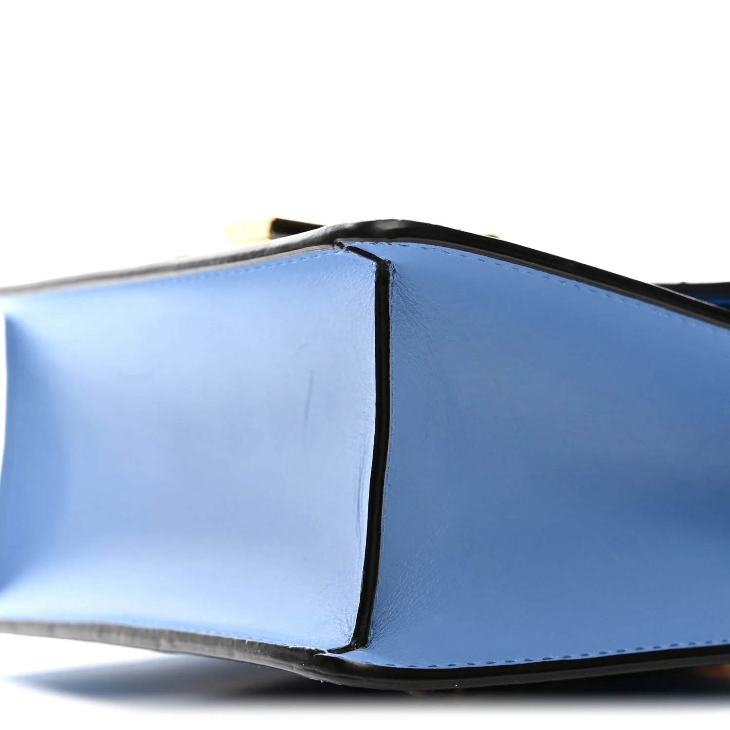Calfskin Mini Sylvie Chain Shoulder Bag Clear Sky Blue