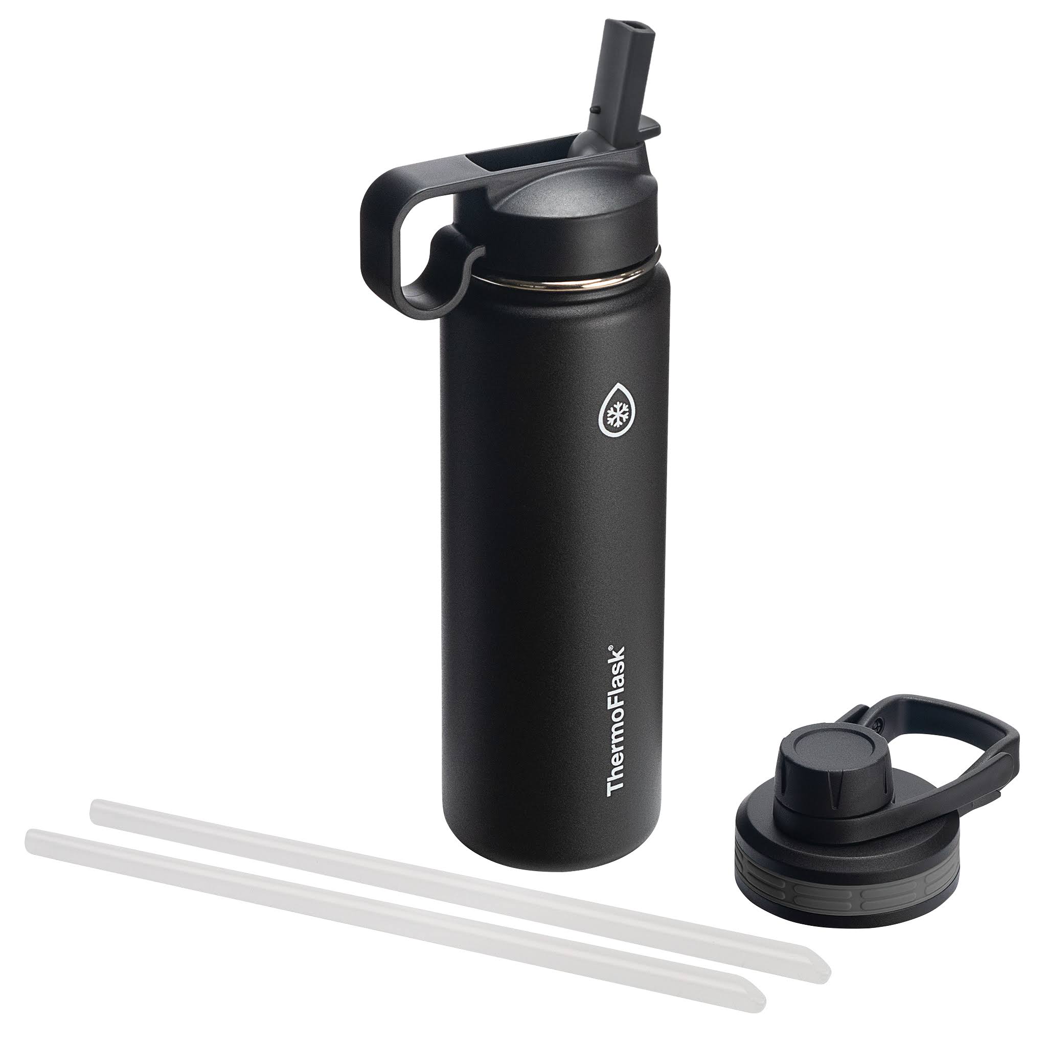 Thermoflask Double Stainless Steel Insulated Water Bottle 24 oz Black