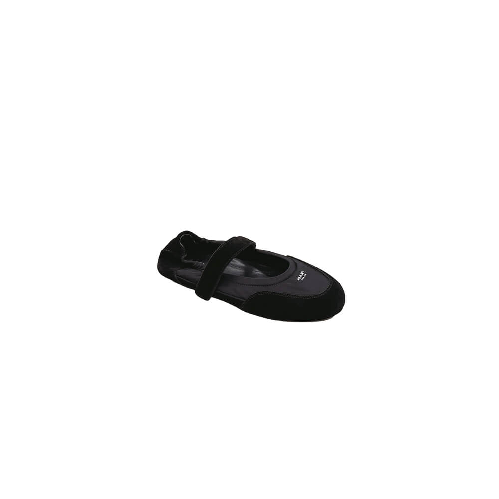 PRADA Re-Nylon and suede ballet flats