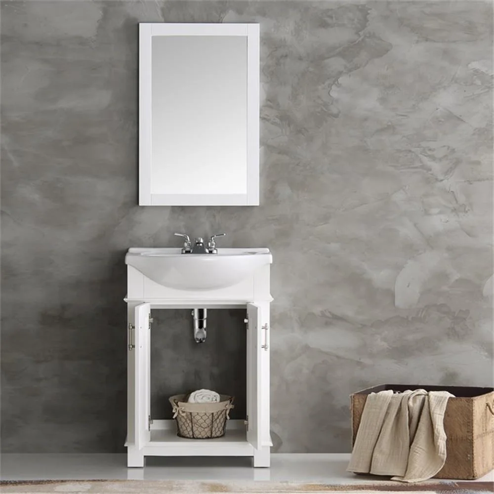 Hartford 24" White Traditional Bathroom Vanity(White) - Image 6