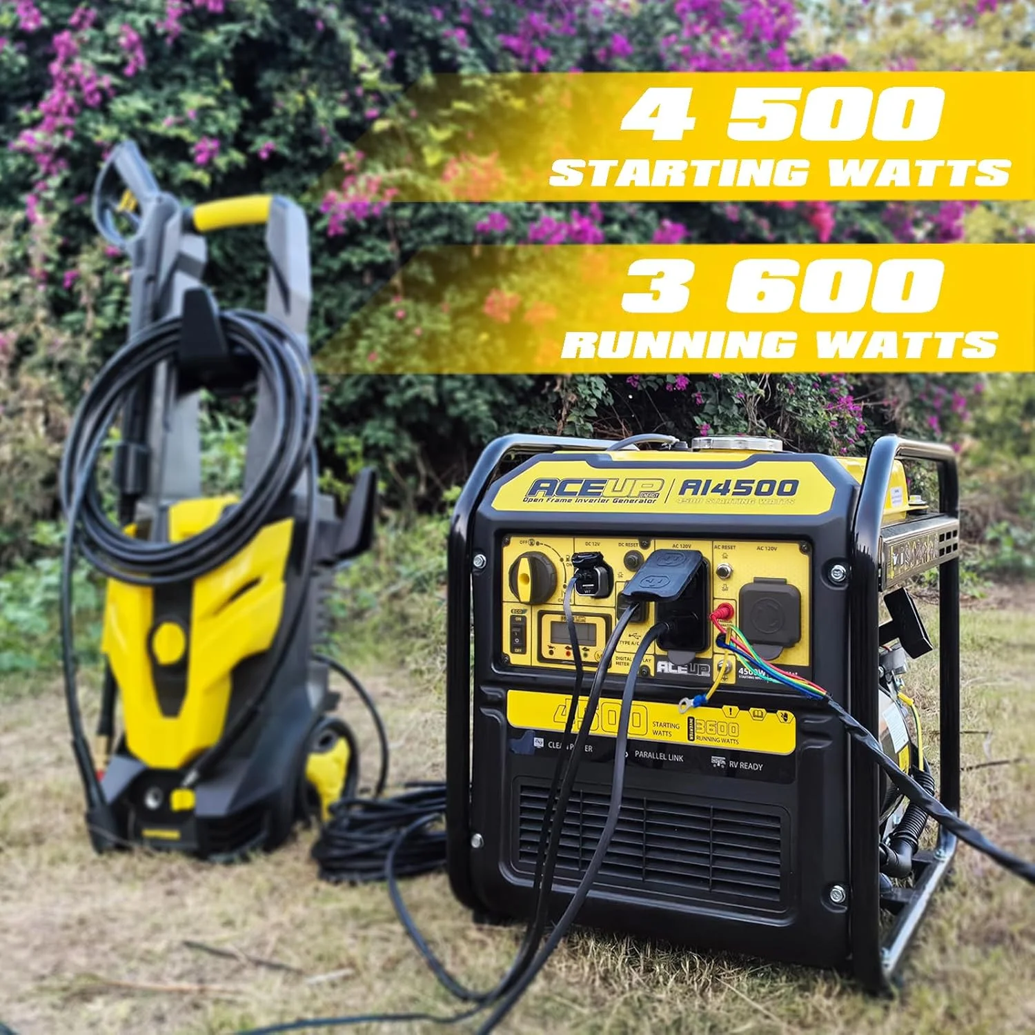 4500 Watt Open Frame Inverter Generator, Gas Generator 223CC RV-Ready, 4000W Generator EPA Compliant - Image 5