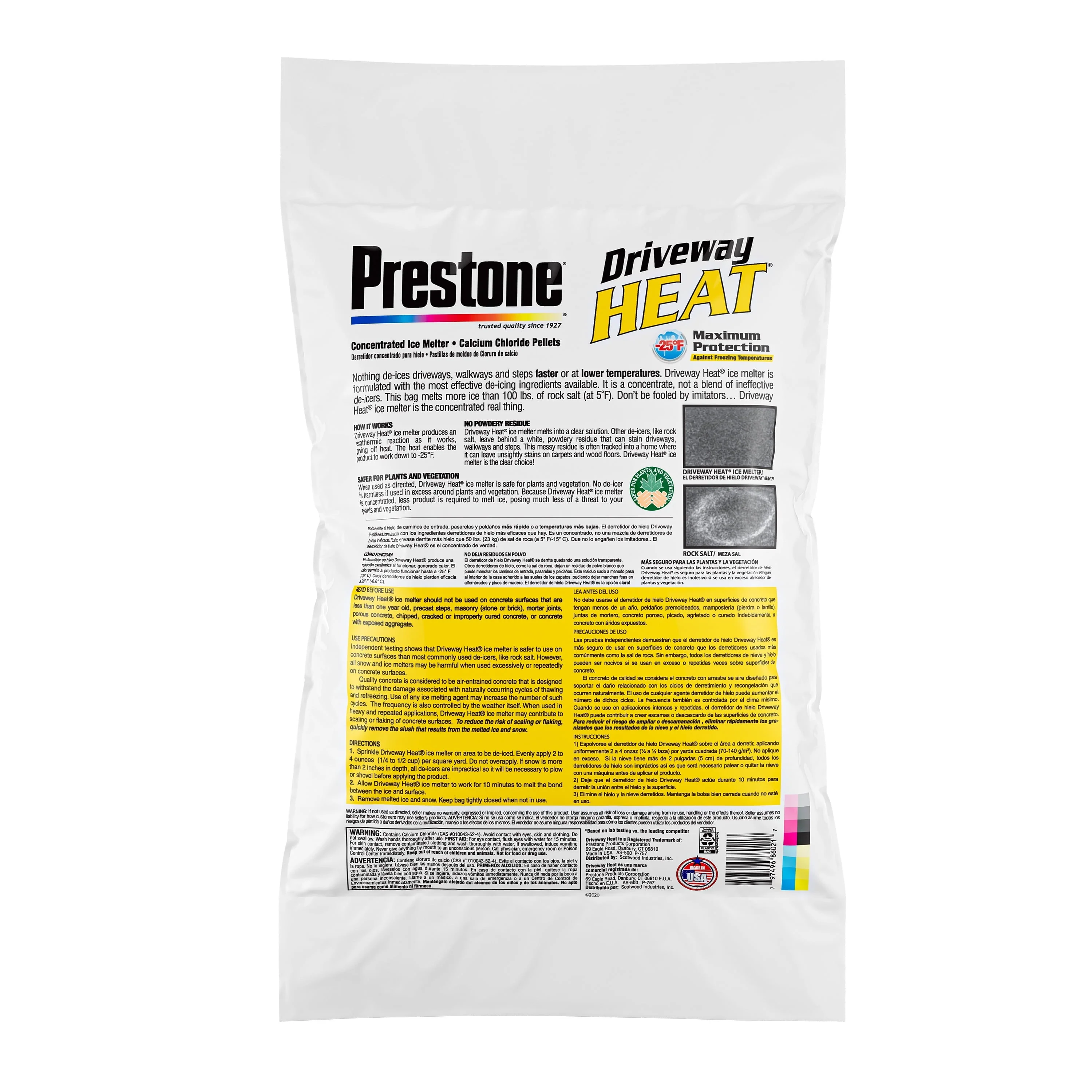 Driveway Heat Fast Acting Calcium Chloride Ice Melt, 20lb Bag - Image 3