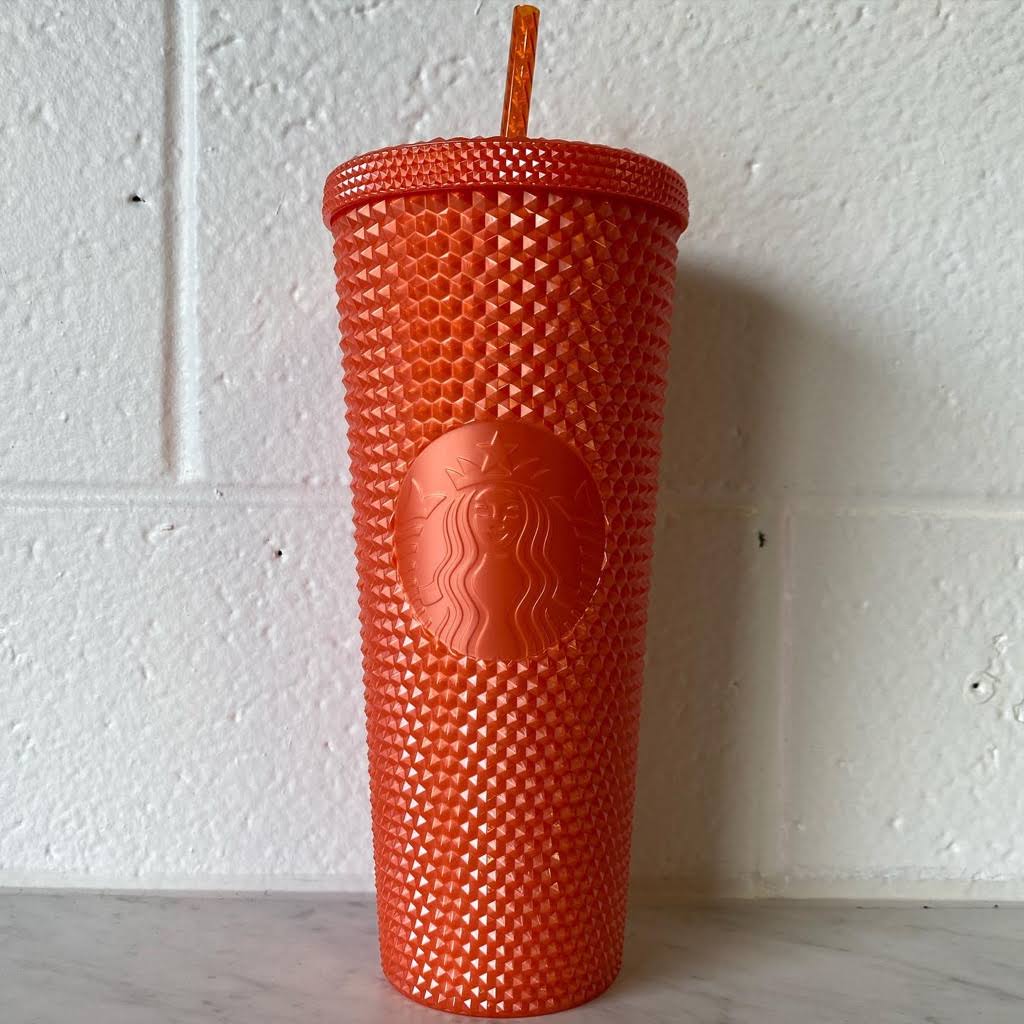 Starbucks Kitchen | Orange Studded Starbucks Tumbler 24 oz | Color: Orange | Size: Os | Jparis109's Closet